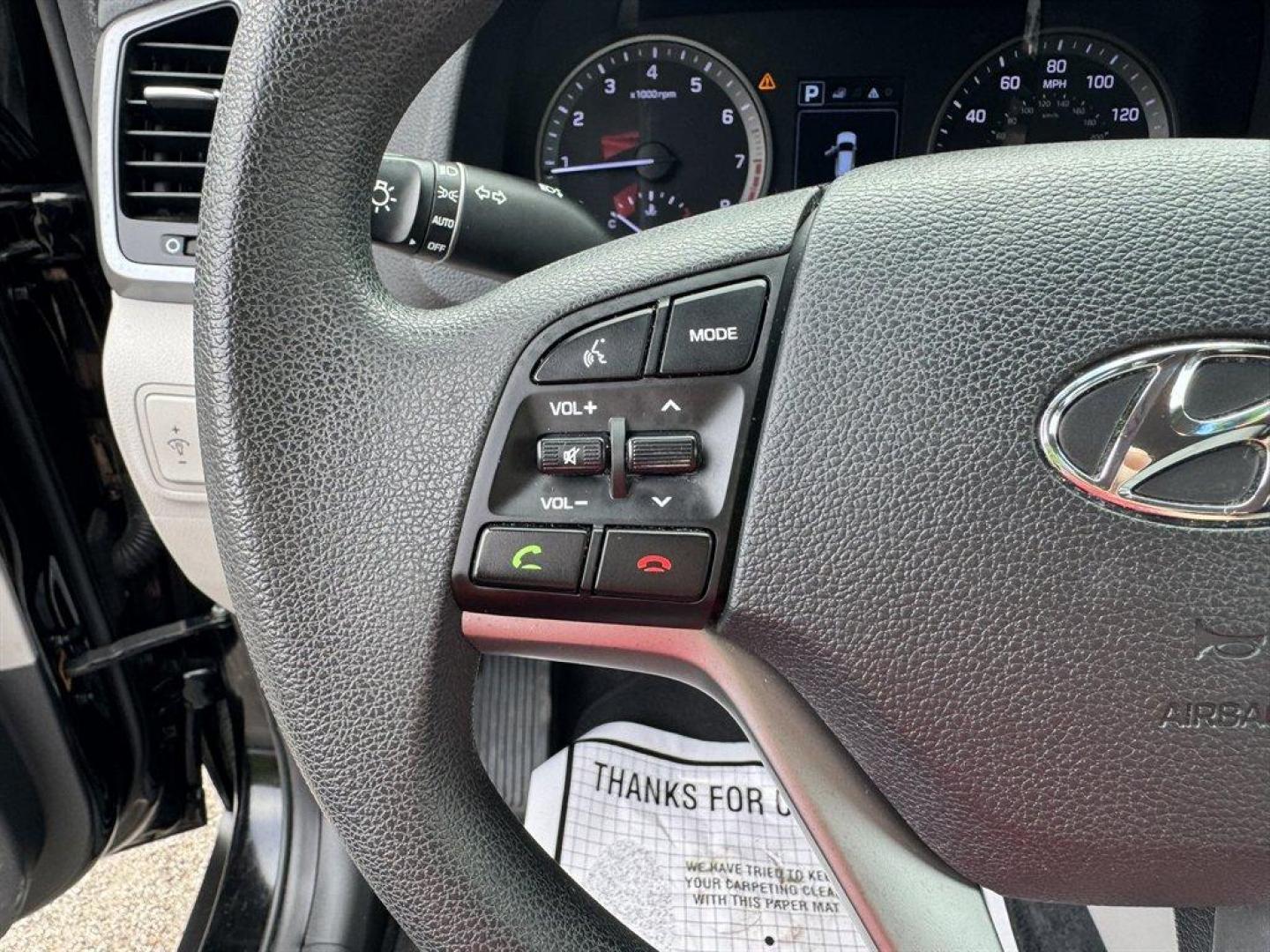 2017 Black /Grey Hyundai Tucson (KM8J23A41HU) with an 2.0l I-4 DI Dohc Cvvt 2.0 engine, Automatic transmission, located at 745 East Steele Rd., West Columbia, SC, 29170, (803) 755-9148, 33.927212, -81.148483 - Special Internet Price! 2017 Hyundai Tucson with AM/FM radio, Bluetooth, Backup camera, Cruise control, Cloth interior, Powered windows, Powered door locks, Plus more! - Photo#7