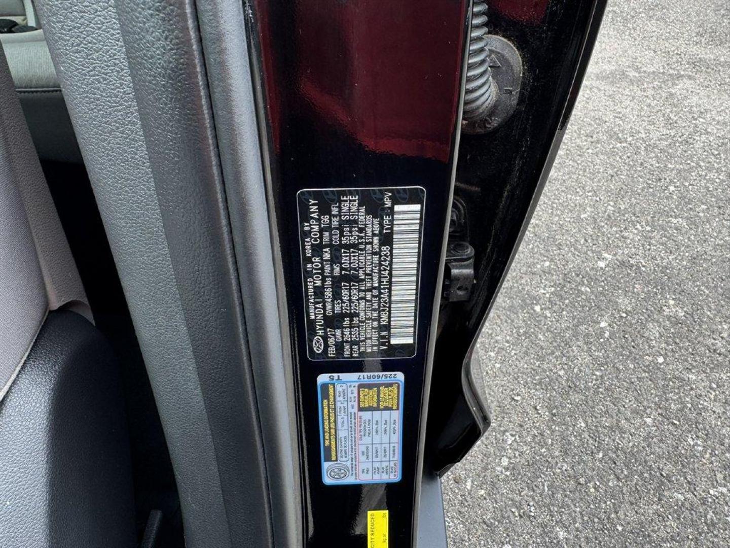 2017 Black /Grey Hyundai Tucson (KM8J23A41HU) with an 2.0l I-4 DI Dohc Cvvt 2.0 engine, Automatic transmission, located at 745 East Steele Rd., West Columbia, SC, 29170, (803) 755-9148, 33.927212, -81.148483 - Special Internet Price! 2017 Hyundai Tucson with AM/FM radio, Bluetooth, Backup camera, Cruise control, Cloth interior, Powered windows, Powered door locks, Plus more! - Photo#29