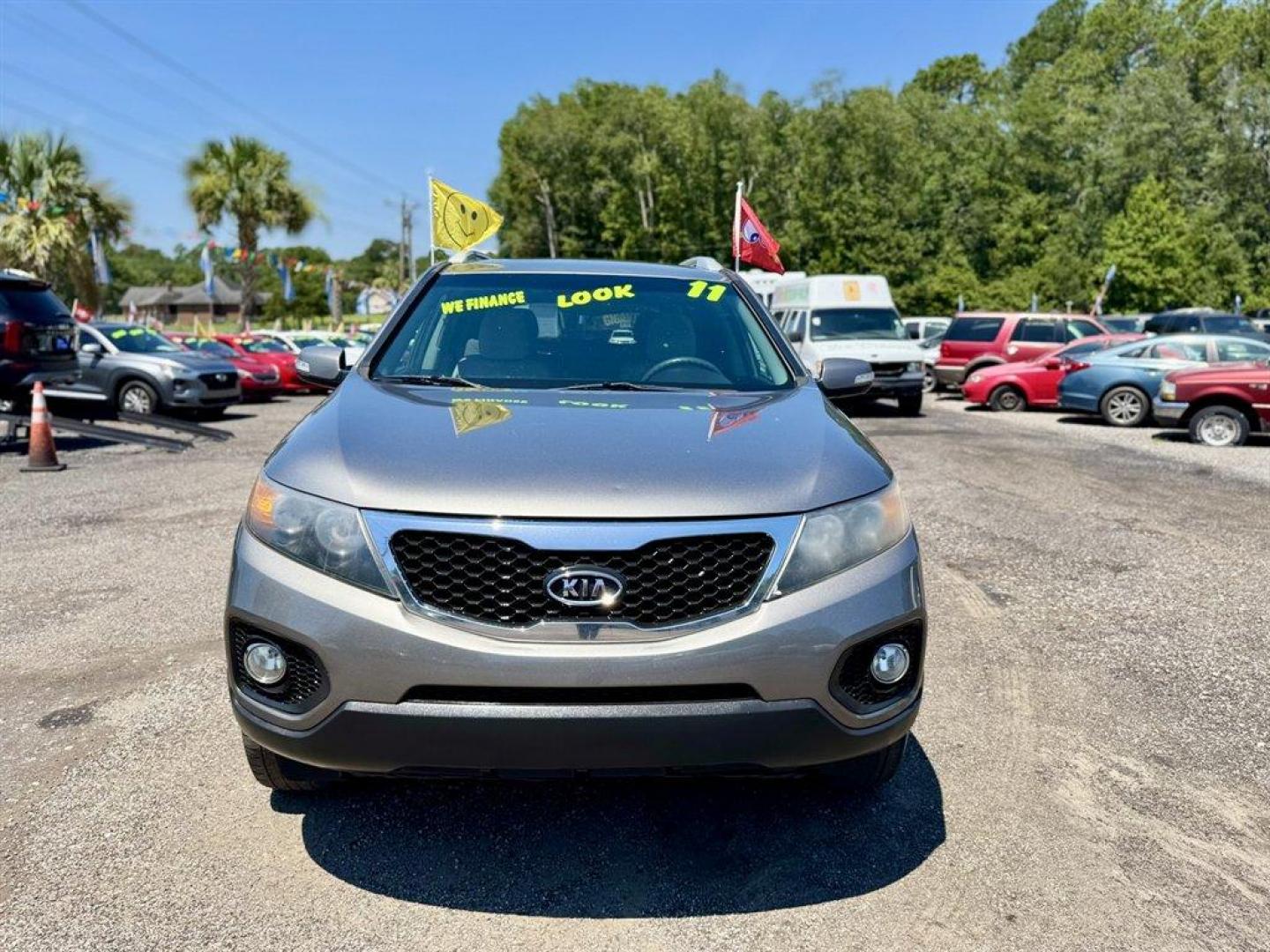 2011 Grey /Grey Kia Sorento (5XYKT3A13BG) with an 2.4l I-4 MPI Dohc Cvvt 2. engine, Automatic transmission, located at 745 East Steele Rd., West Columbia, SC, 29170, (803) 755-9148, 33.927212, -81.148483 - Special Internet Price! 2011 Kia Sorento with AM/FM radio, Backup camera, Cruise control, Cloth interior, Keyless entry, Powered windows, Powered door locks, Plus more! - Photo#1