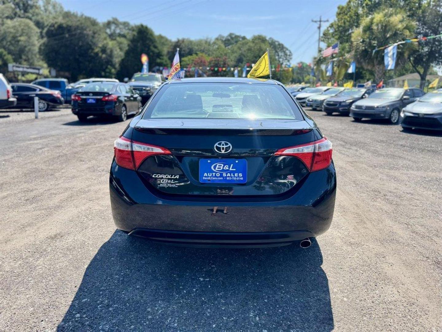 2015 Black /Black Toyota Corolla (2T1BURHE0FC) with an 1.8l I-4 EFI Dohc 1.8l engine, Automatic transmission, located at 745 East Steele Rd., West Columbia, SC, 29170, (803) 755-9148, 33.927212, -81.148483 - Special Internet Price! 2015 Toyota Corolla with AM/FM radio, Backup camera, Cruise control, Leather interior, Powered windows, Powered door locks, Plus more! - Photo#4