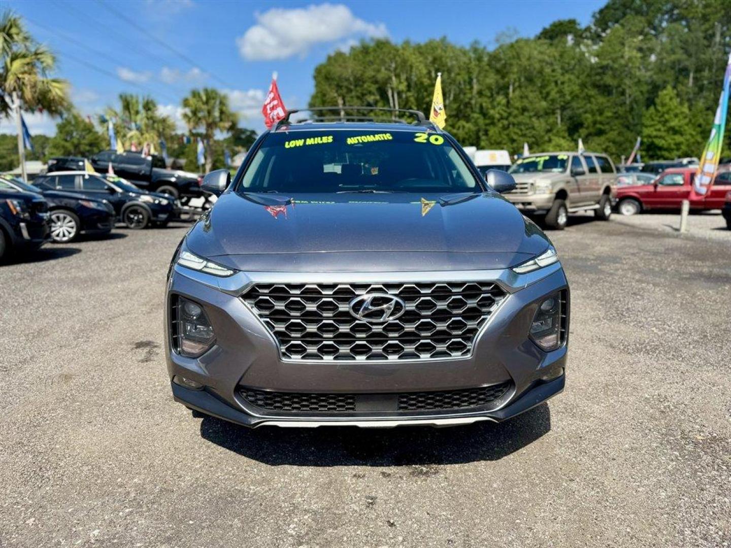 2020 Grey /Black Hyundai Santa FE (5NMS33AD4LH) with an 2.4l I-4 DI Dohc 2.4l engine, Automatic transmission, located at 745 East Steele Rd., West Columbia, SC, 29170, (803) 755-9148, 33.927212, -81.148483 - Special Internet Price! 2020 Hyundai Santa Fe with AM/FM radio, Bluetooth, Backup camera, Push to start, Keyless entry, Cloth interior, Powered driver seat, Powered liftgate, Powered windows, Powered door locks, Plus more! - Photo#1