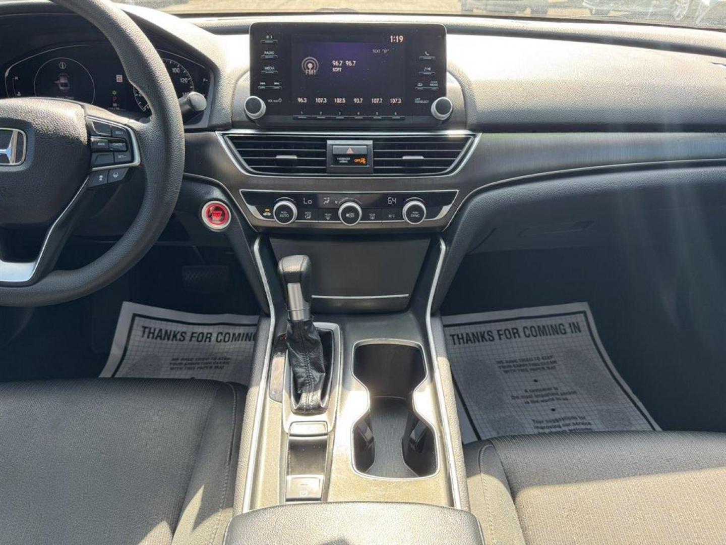 2018 White /Black Honda Accord (1HGCV1F19JA) with an 1.5l I-4 DI Dohc T/C 1.5l engine, Automatic transmission, located at 745 East Steele Rd., West Columbia, SC, 29170, (803) 755-9148, 33.927212, -81.148483 - Special Internet Price! 2018 Honda Accord with AM/FM radio, Bluetooth, Backup camera, Cruise control, Cloth interior, Keyless entry, Push to start, Powered windows, Powered door locks, Plus more! - Photo#11