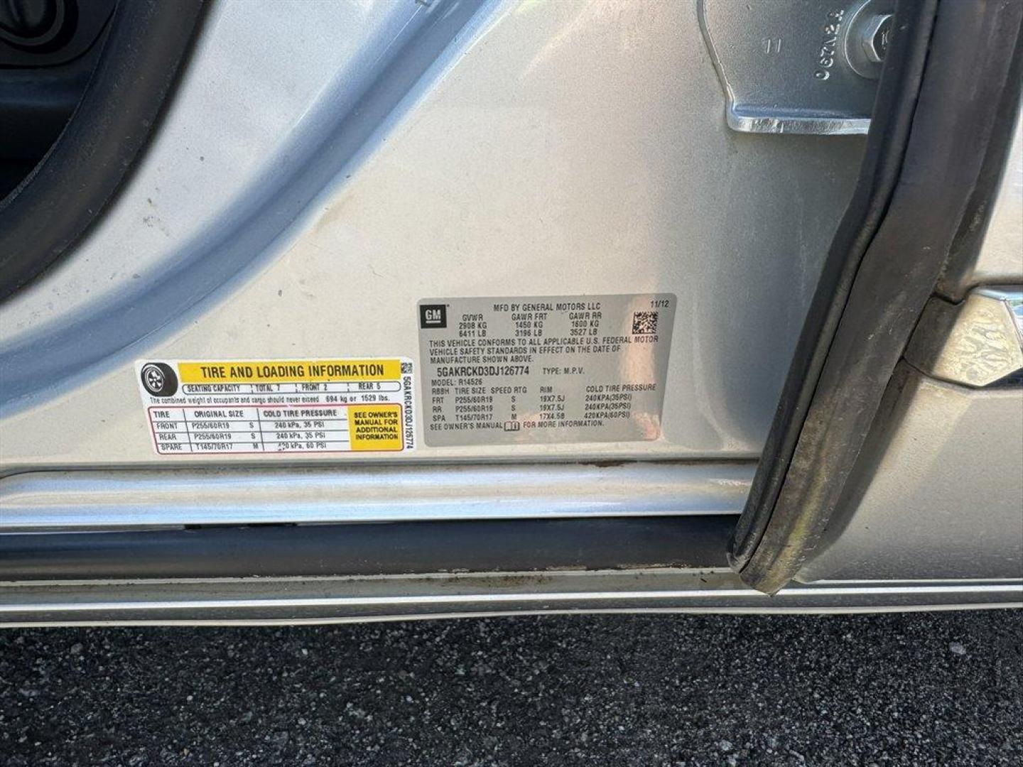 2013 Silver /Black Buick Enclave (5GAKRCKD3DJ) with an 3.6l V6 DI Dohc 3.6l engine, Automatic transmission, located at 745 East Steele Rd., West Columbia, SC, 29170, (803) 755-9148, 33.927212, -81.148483 - Special Internet Price! 2013 Buick Enclave with AM/FM radio, Backup camera, Cruise control, Keyless entry, Sunroof, Leather interior, Powered front seats, 3rd row seating, Powered liftgate, Powered windows, Powered door locks, Plus more! - Photo#35