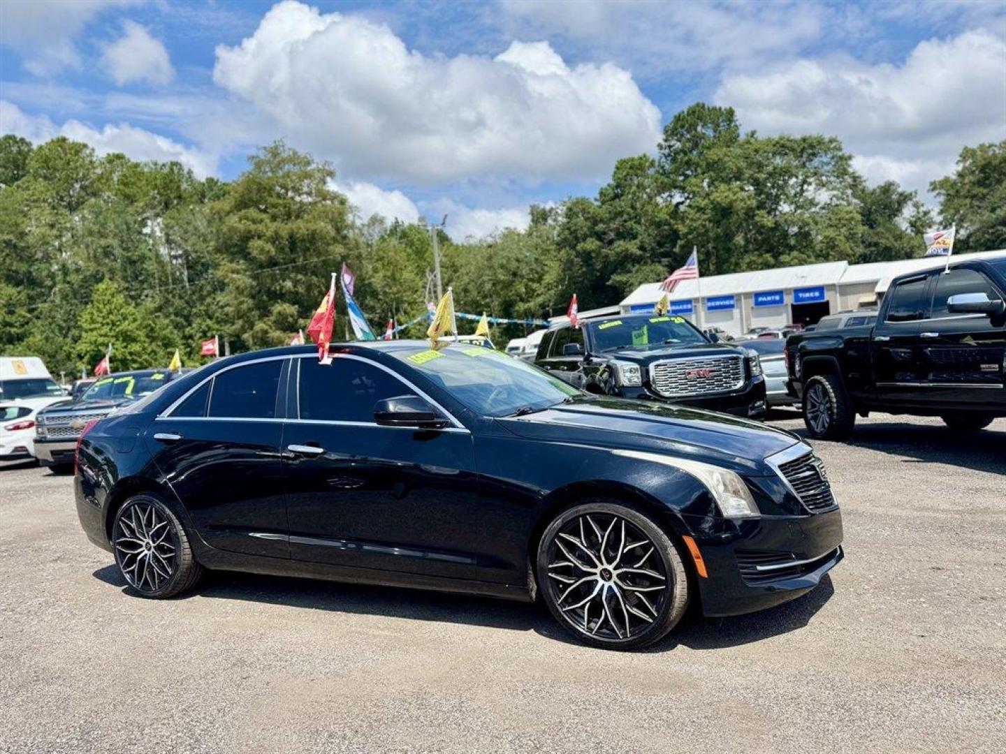 2017 Black /Black Cadillac ATS (1G6AA5RX4H0) with an 2.0l I-4 DI Dohc T/C 2.0l engine, Automatic transmission, located at 745 East Steele Rd., West Columbia, SC, 29170, (803) 755-9148, 33.927212, -81.148483 - Special Internet Price! 2017 Cadillac ATS with AM/FM radio, Bluetooth, Backup camera, Sunroof, Keyless entry, Push to start, Leather interior, Powered front seats, Powered windows, Powered door locks, Plus more! - Photo#2