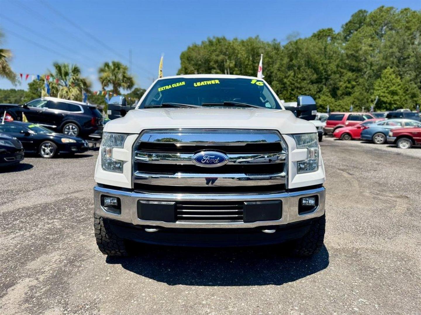 2016 White /Black Ford F150 (1FTEW1EG2GF) with an 3.5l V6 DI T/C Ecoboost 3 engine, Automatic transmission, located at 745 East Steele Rd., West Columbia, SC, 29170, (803) 755-9148, 33.927212, -81.148483 - Special Internet Price! 2016 Ford F150 with AM/FM radio, Bluetooth, Backup camera, Cruise control, Navigation, Panoramic sunroof, Leather interior, Keyless entry, Push to start, Powered front seats, Powered liftgate, Powered windows, Powered door locks, Plus more! - Photo#1