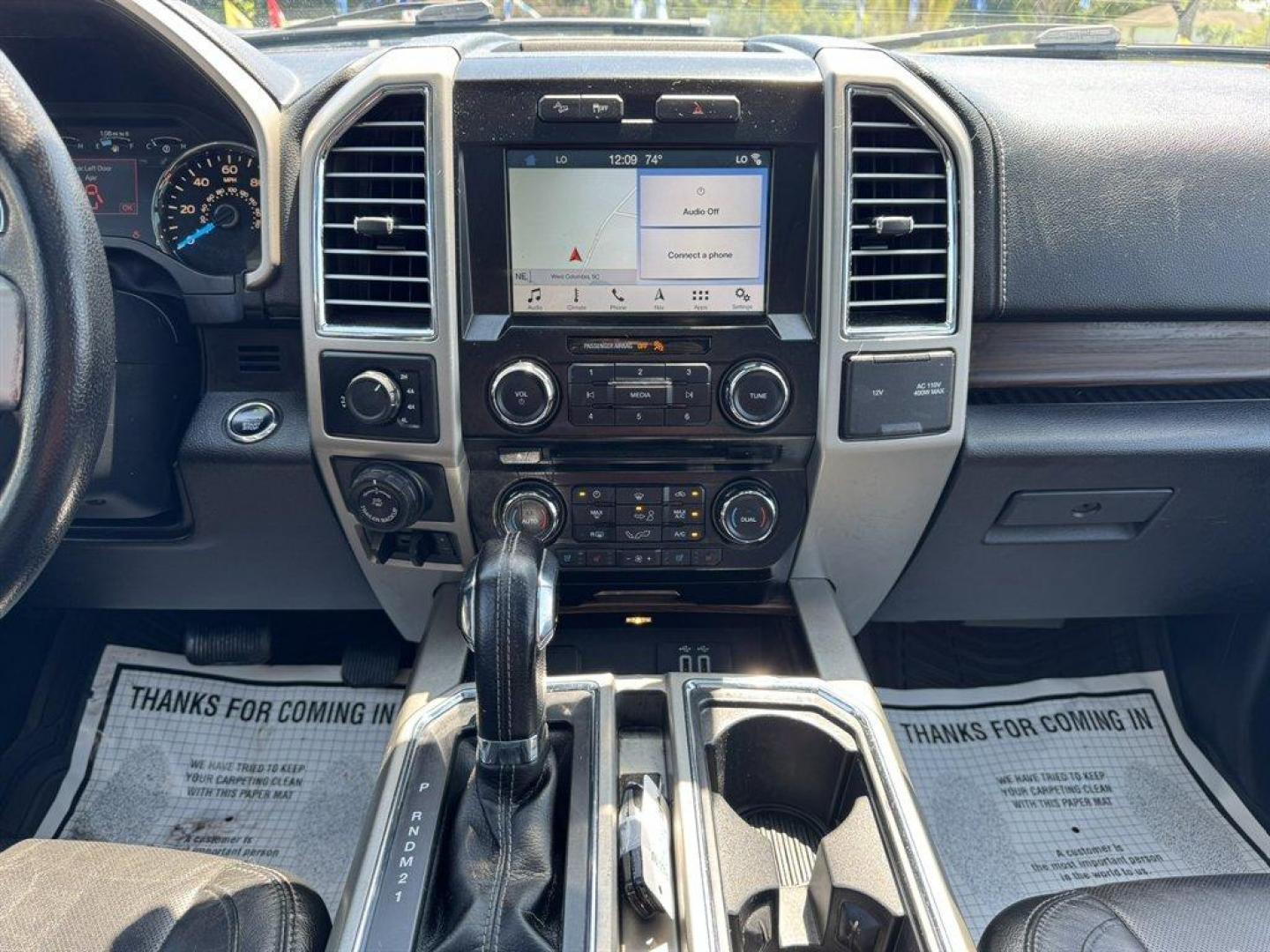 2016 White /Black Ford F150 (1FTEW1EG2GF) with an 3.5l V6 DI T/C Ecoboost 3 engine, Automatic transmission, located at 745 East Steele Rd., West Columbia, SC, 29170, (803) 755-9148, 33.927212, -81.148483 - Special Internet Price! 2016 Ford F150 with AM/FM radio, Bluetooth, Backup camera, Cruise control, Navigation, Panoramic sunroof, Leather interior, Keyless entry, Push to start, Powered front seats, Powered liftgate, Powered windows, Powered door locks, Plus more! - Photo#11