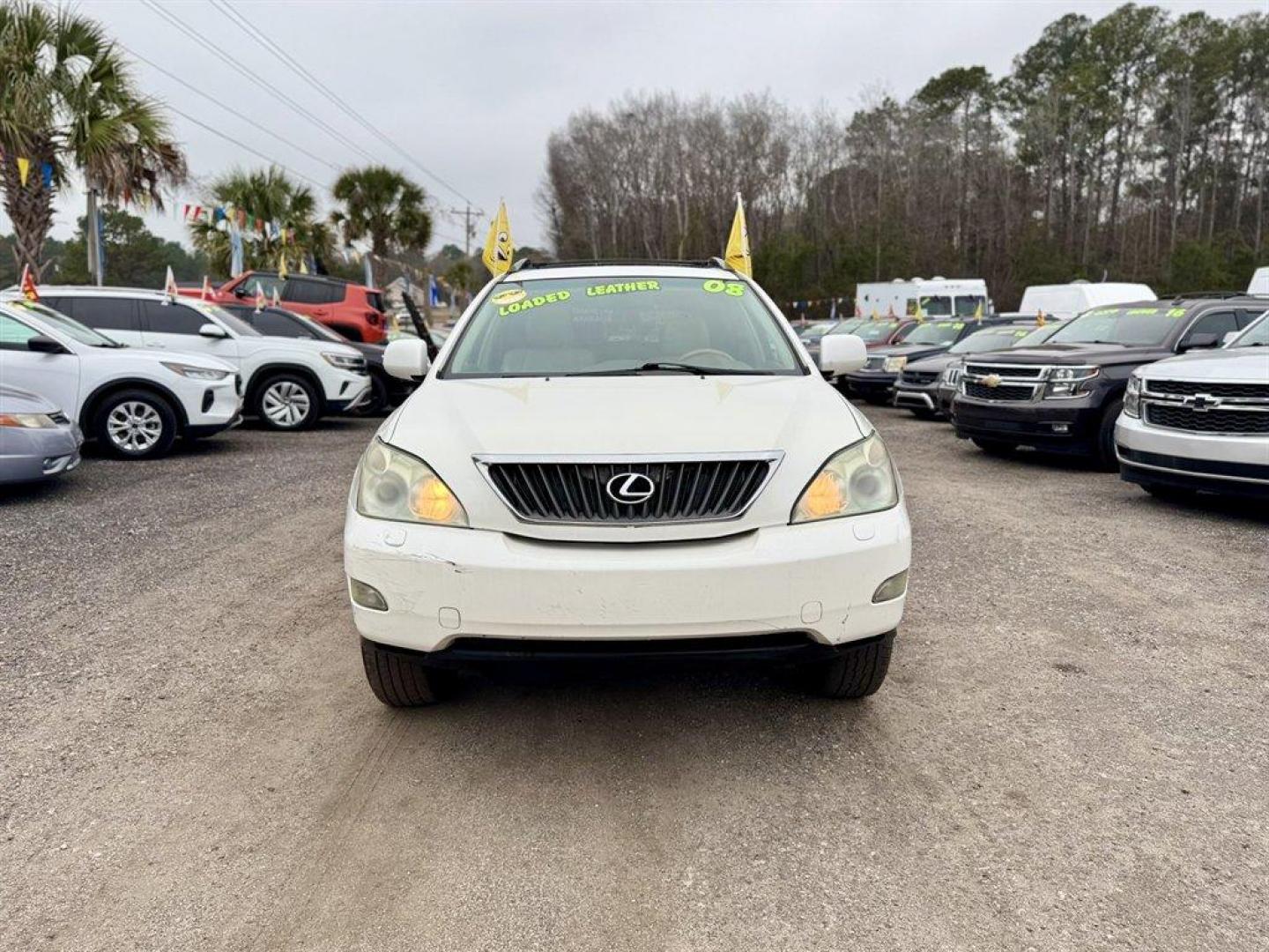 2008 White /Beige Lexus RX 350 (2T2GK31U38C) with an 3.5l V6 SFI Dohc 3.5l engine, Automatic transmission, located at 745 East Steele Rd., West Columbia, SC, 29170, (803) 755-9148, 33.927212, -81.148483 - Photo#1