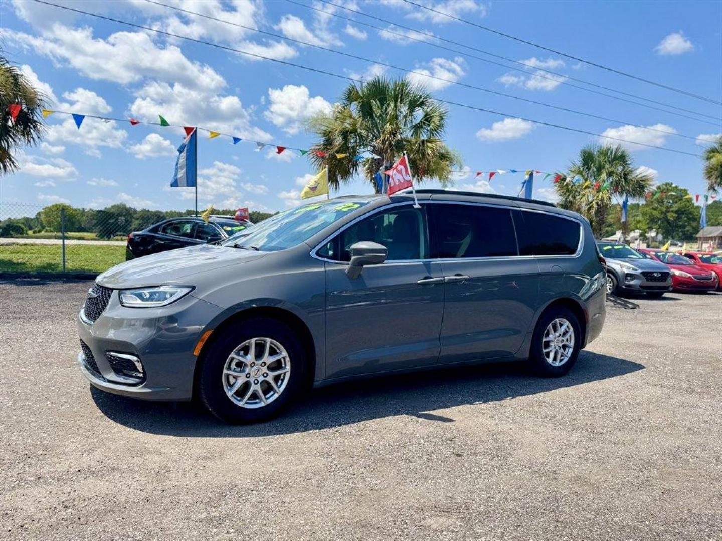 2022 Grey /Black Chrysler Pacifica (2C4RC1BG9NR) with an 3.6l V6 MPI Dohc 3.6l engine, Automatic transmission, located at 745 East Steele Rd., West Columbia, SC, 29170, (803) 755-9148, 33.927212, -81.148483 - Special Internet Price! 2022 Chrysler Pacifica with AM/FM radio, Satilite radio, Backup camera, Keyless entry, Push to start, Cruise control, 3rd row seating, Leather interior, Powered driver seat, Powered liftgate, Powered windows, Powered door locks, Plus more! - Photo#0