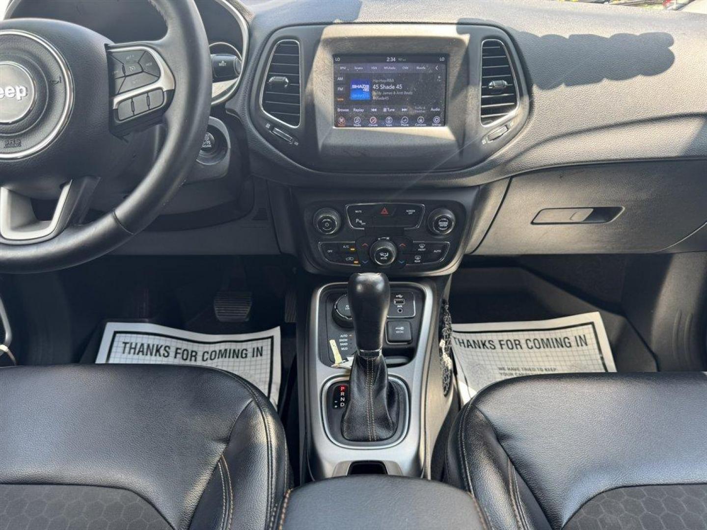 2017 White /Black Jeep ALL NEW Compass (3C4NJDBB2HT) with an 2.4l I-4 SFI Dohc 2.4l engine, Automatic transmission, located at 745 East Steele Rd., West Columbia, SC, 29170, (803) 755-9148, 33.927212, -81.148483 - Special Internet Price! 2017 Jeep All New Compass with AM/ FM radio, Bluetooth, Backup camera, 4x4, Leather interior, Keyless entry, Powered driver seat, Powered windows, Powered door locks, Plus more! - Photo#11