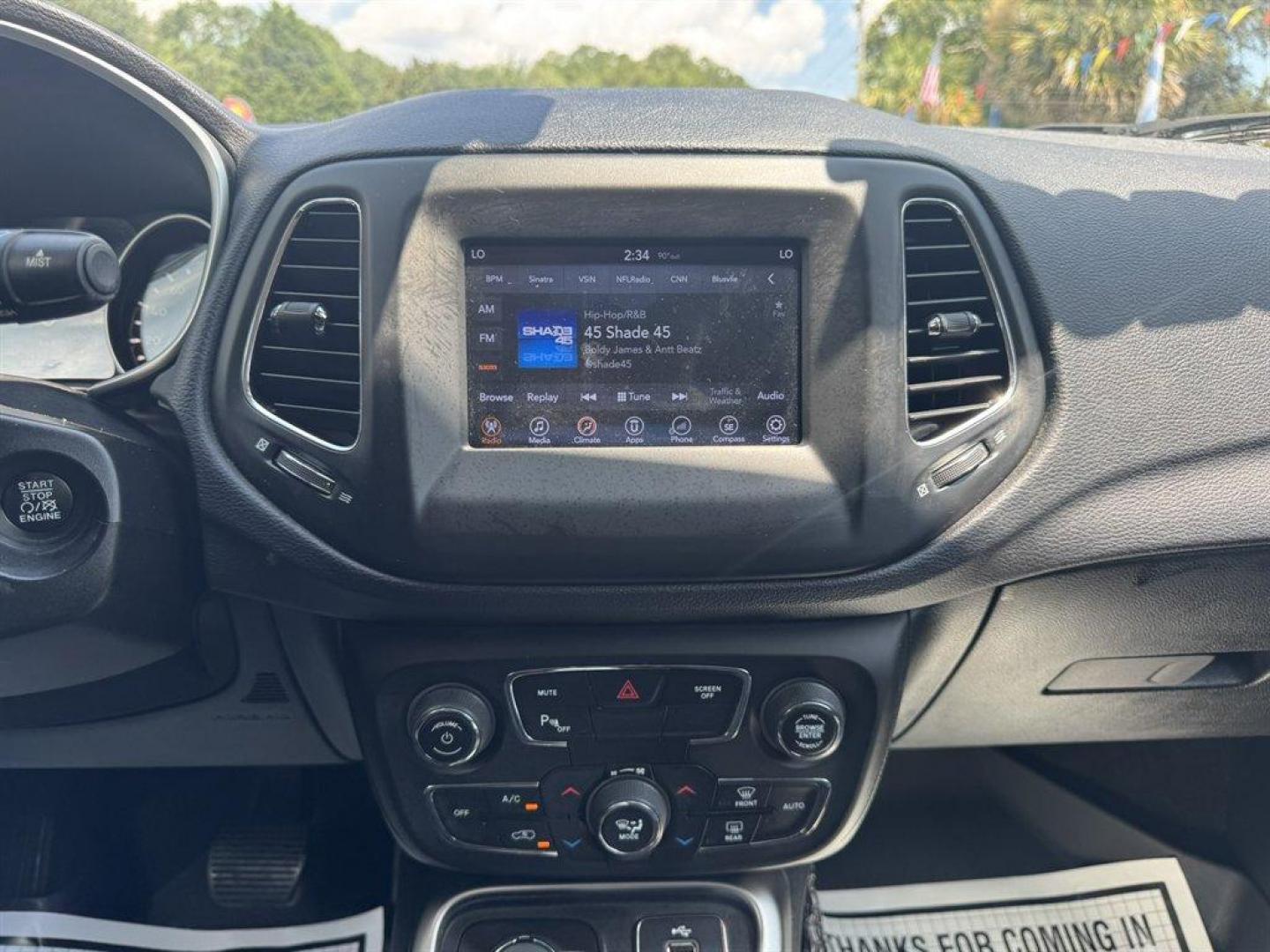 2017 White /Black Jeep ALL NEW Compass (3C4NJDBB2HT) with an 2.4l I-4 SFI Dohc 2.4l engine, Automatic transmission, located at 745 East Steele Rd., West Columbia, SC, 29170, (803) 755-9148, 33.927212, -81.148483 - Special Internet Price! 2017 Jeep All New Compass with AM/ FM radio, Bluetooth, Backup camera, 4x4, Leather interior, Keyless entry, Powered driver seat, Powered windows, Powered door locks, Plus more! - Photo#12