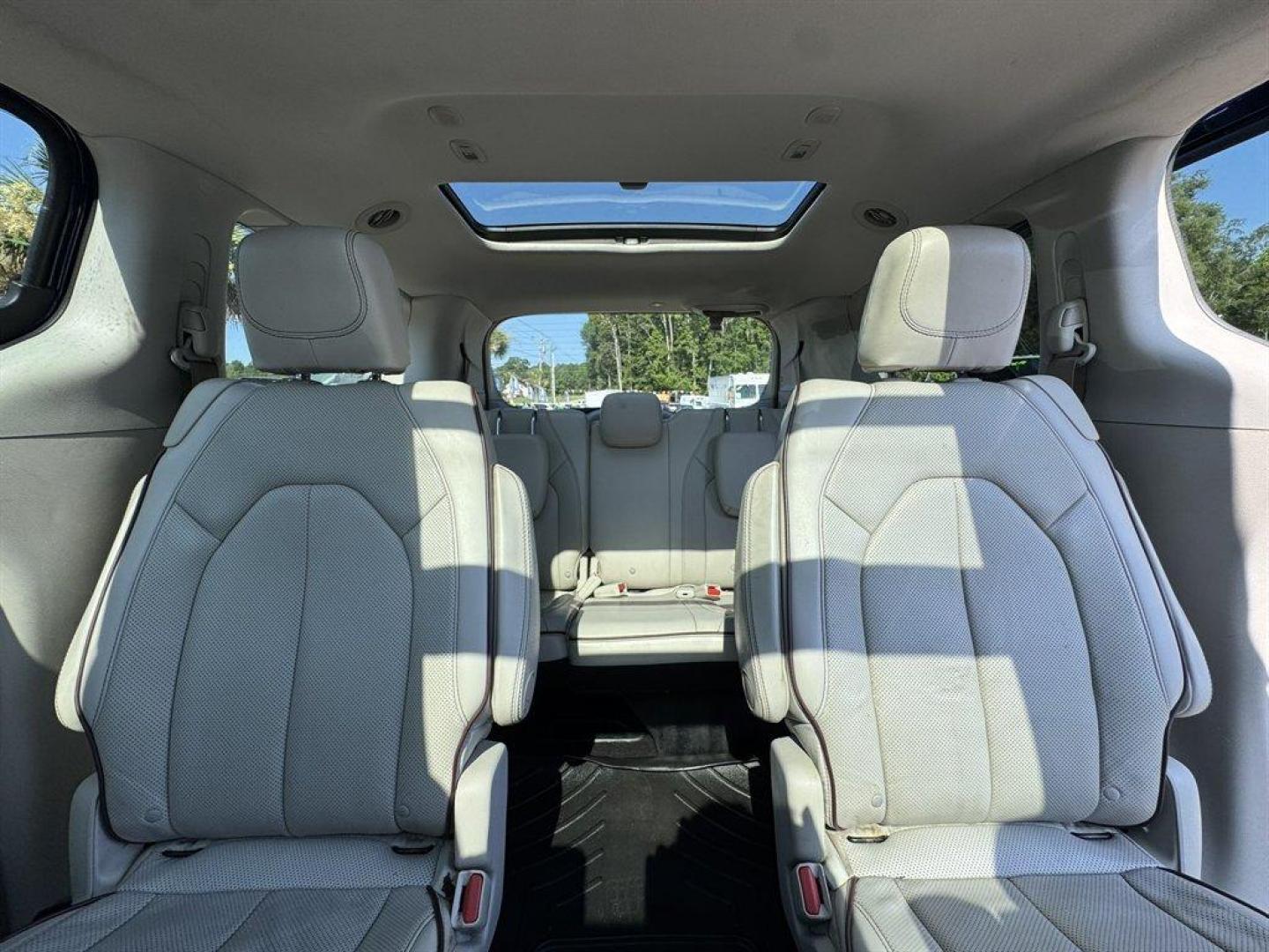 2017 Blue /Grey Chrysler Pacifica (2C4RC1GG5HR) with an 3.6l V6 MPI Dohc 3.6l engine, Automatic transmission, located at 745 East Steele Rd., West Columbia, SC, 29170, (803) 755-9148, 33.927212, -81.148483 - Special Internet Price! 2017 Chrysler Pacifica with AM/FM radio, Backup camera, Navigation, Sunroof, Moonroof, 3rd row seating, Leather interior, Keyless entry, Push to start, Powered liftgate, Powered windows, Powered door locks, Plus more! - Photo#29