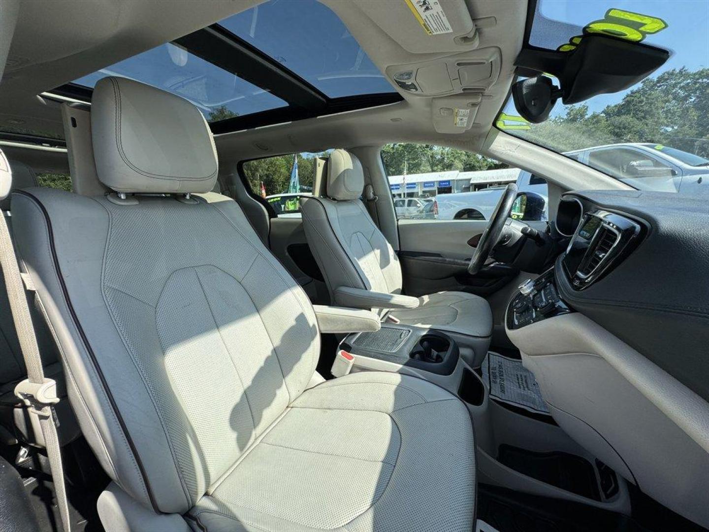 2017 Blue /Grey Chrysler Pacifica (2C4RC1GG5HR) with an 3.6l V6 MPI Dohc 3.6l engine, Automatic transmission, located at 745 East Steele Rd., West Columbia, SC, 29170, (803) 755-9148, 33.927212, -81.148483 - Special Internet Price! 2017 Chrysler Pacifica with AM/FM radio, Backup camera, Navigation, Sunroof, Moonroof, 3rd row seating, Leather interior, Keyless entry, Push to start, Powered liftgate, Powered windows, Powered door locks, Plus more! - Photo#34