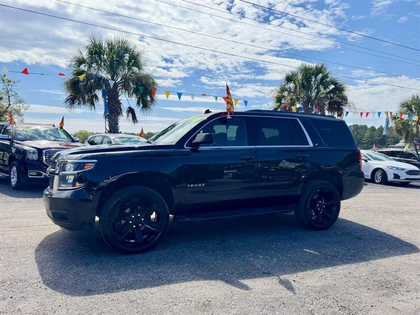 2015 Black /Black Chevrolet Tahoe (1GNSKBKC3FR) with an 5.3l V8 DI VVT Flex 5.3l engine, Automatic transmission, located at 745 East Steele Rd., West Columbia, SC, 29170, (803) 755-9148, 33.927212, -81.148483 - Special Internet Price! 2015 Chevrolet Tahoe - Photo#0
