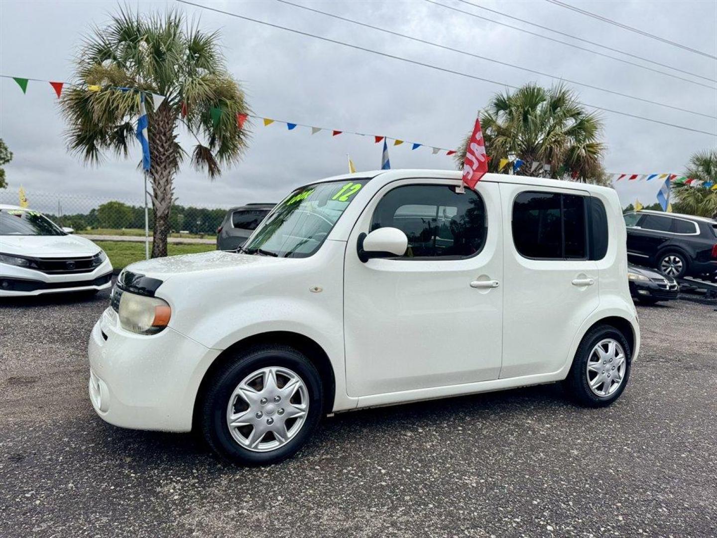 2012 White /Black Nissan Cube (JN8AZ2KR9CT) with an 1.8l I-4 DI Dohc 1.8l engine, Automatic transmission, located at 745 East Steele Rd., West Columbia, SC, 29170, (803) 755-9148, 33.927212, -81.148483 - Special Internet Price! 2012 Nissan Cube with AM/FM radio, Cruise control, Cloth interior, Powered windows, Powered door locks, Plus more! - Photo#0