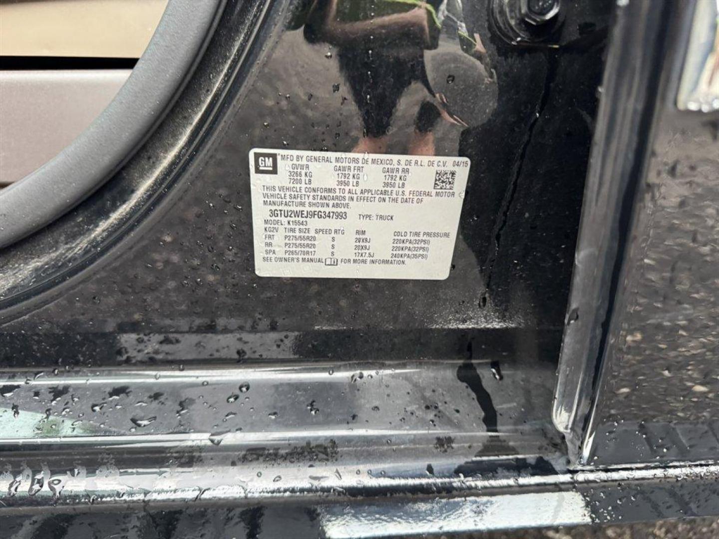 2015 Black /Black GMC Sierra 1500 (3GTU2WEJ9FG) with an 6.2l V8 DI VVT Flex 6.2l engine, Automatic transmission, located at 745 East Steele Rd., West Columbia, SC, 29170, (803) 755-9148, 33.927212, -81.148483 - Special Internet Price! 2015 GMC Sierra 1500 with AM/FM radio, Bluetooth, Backup camera, Navigation, Leather interior, Sunroof, Keyless entry, Powered driver seat, Heated front seats, Powered windows, Powered door locks, Plus more! - Photo#39