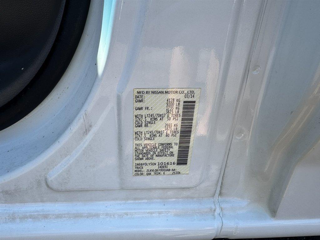 2014 White /Grey Nissan NV 2500 (1N6BF0LY5EN) with an 4.0l V6 MPI Dohc 4.0l engine, Automatic transmission, located at 745 East Steele Rd., West Columbia, SC, 29170, (803) 755-9148, 33.927212, -81.148483 - Special Internet Price! 2014 Nissan NV2500 - Photo#27