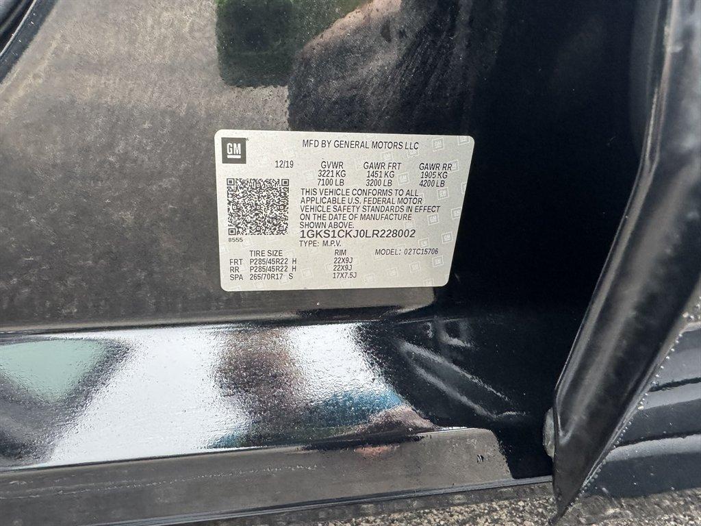 2020 Black /Black GMC Yukon (1GKS1CKJ0LR) with an 6.2l V8 DI VVT Flex 6.2l engine, Automatic transmission, located at 745 East Steele Rd., West Columbia, SC, 29170, (803) 755-9148, 33.927212, -81.148483 - Special Internet Price! 2020 GMC Yukon with AM/FM radio, Bluetooth, Backup camera, Navigation, Sunroof, Keyless entry, Push to start, Cruise control, Leather interior, 3rd row seating, Rear entertainment, Powered liftgate, Powered windows, Powered door locks, Plus more! - Photo#40