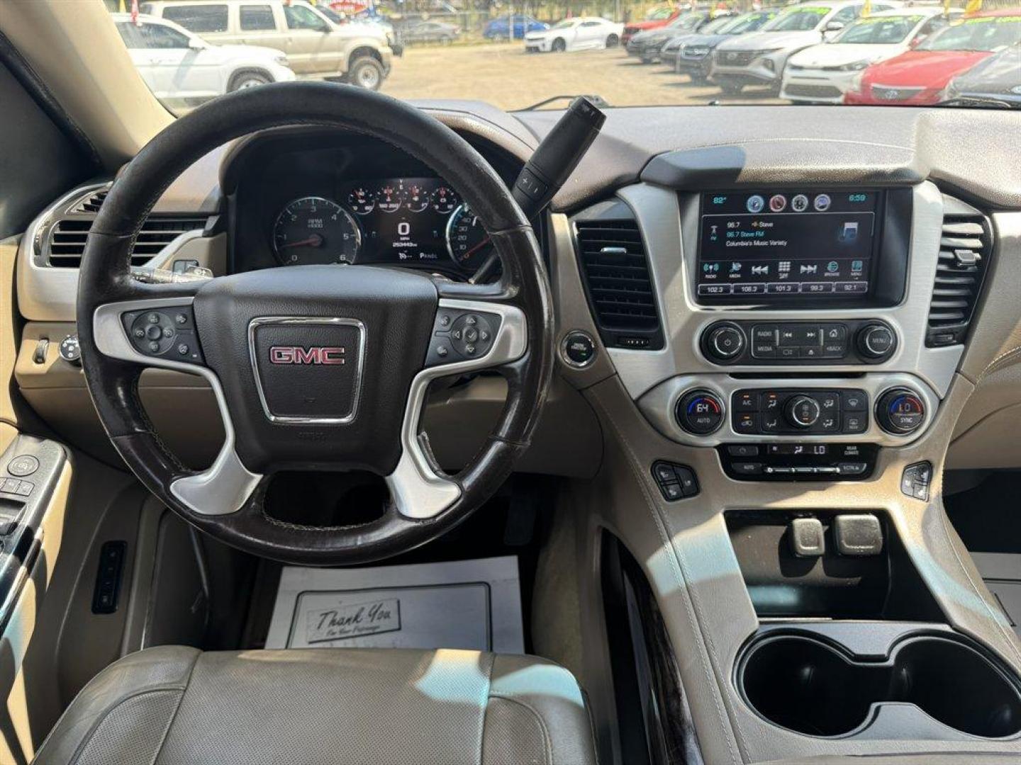 2017 Purple /Taupe GMC Yukon (1GKS2BKCXHR) with an 5.3l V8 DI OHV GAS 5.3l engine, Automatic transmission, located at 745 East Steele Rd., West Columbia, SC, 29170, (803) 755-9148, 33.927212, -81.148483 - Special Internet Price! 2017 GMC Yukon! - Photo#6