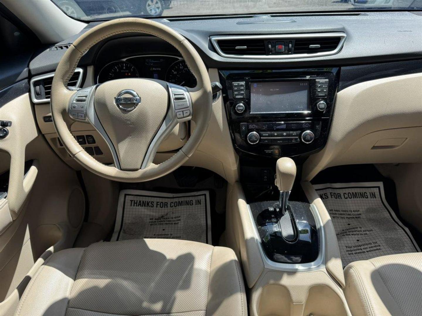 2015 Blue /Grey Nissan Rogue (5N1AT2MT1FC) with an 2.5l I-4 MPI Dohc 2.5l engine, Automatic transmission, located at 745 East Steele Rd., West Columbia, SC, 29170, (803) 755-9148, 33.927212, -81.148483 - Special Internet Price! 2015 Nissan Rogue with AM/FM radio, Backup camera, Navigation, Cruise control, Keyless entry, Push to start, Leather interior, Panoramic sunroof, Powered driver seat, Powered liftgate, Powered windows, Powered door locks, Plus more! - Photo#5