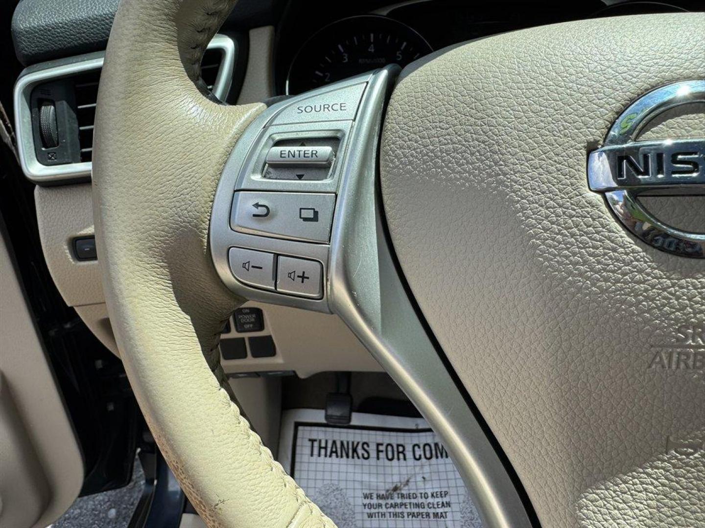 2015 Blue /Grey Nissan Rogue (5N1AT2MT1FC) with an 2.5l I-4 MPI Dohc 2.5l engine, Automatic transmission, located at 745 East Steele Rd., West Columbia, SC, 29170, (803) 755-9148, 33.927212, -81.148483 - Special Internet Price! 2015 Nissan Rogue with AM/FM radio, Backup camera, Navigation, Cruise control, Keyless entry, Push to start, Leather interior, Panoramic sunroof, Powered driver seat, Powered liftgate, Powered windows, Powered door locks, Plus more! - Photo#7