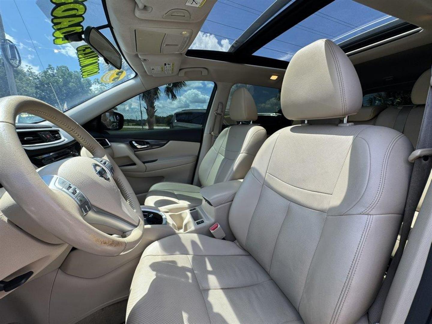 2015 Blue /Grey Nissan Rogue (5N1AT2MT1FC) with an 2.5l I-4 MPI Dohc 2.5l engine, Automatic transmission, located at 745 East Steele Rd., West Columbia, SC, 29170, (803) 755-9148, 33.927212, -81.148483 - Special Internet Price! 2015 Nissan Rogue with AM/FM radio, Backup camera, Navigation, Cruise control, Keyless entry, Push to start, Leather interior, Panoramic sunroof, Powered driver seat, Powered liftgate, Powered windows, Powered door locks, Plus more! - Photo#23