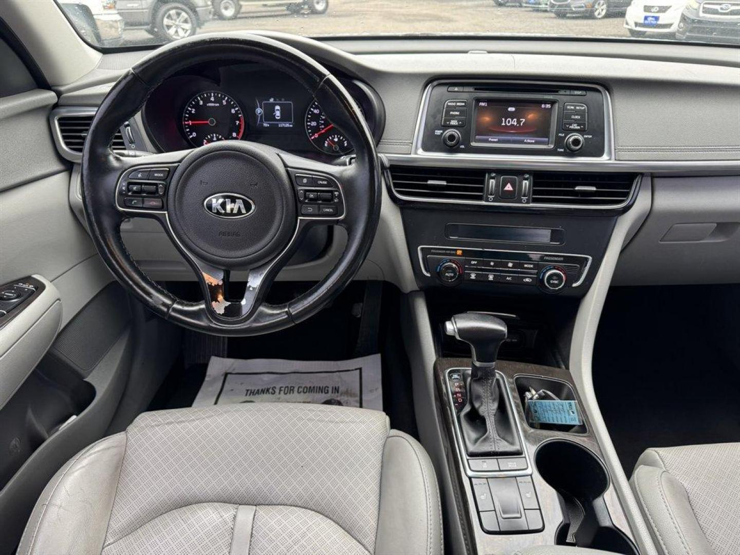 2016 Grey /Grey Kia Optima (5XXGU4L30GG) with an 2.4l I-4 DI Dohc 2.4l engine, Automatic transmission, located at 745 East Steele Rd., West Columbia, SC, 29170, (803) 755-9148, 33.927212, -81.148483 - Special Internet Price! 2016 Kia Optima with AM/FM radio, Bluetooth, Backup camera, Push to start, Keyless entry, Powered driver seat, Powered windows, Powered door locks, Plus more! - Photo#6