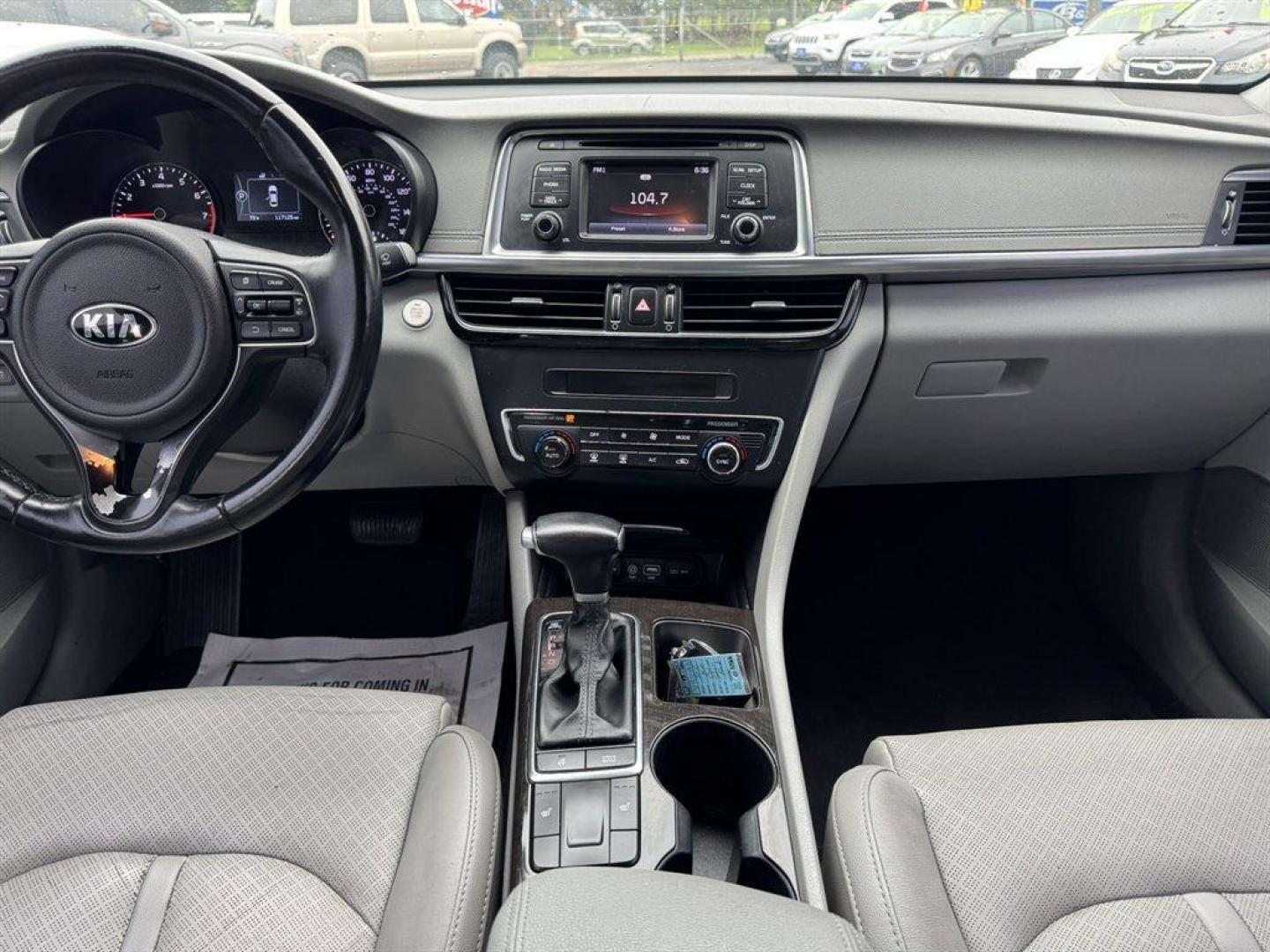 2016 Grey /Grey Kia Optima (5XXGU4L30GG) with an 2.4l I-4 DI Dohc 2.4l engine, Automatic transmission, located at 745 East Steele Rd., West Columbia, SC, 29170, (803) 755-9148, 33.927212, -81.148483 - Special Internet Price! 2016 Kia Optima with AM/FM radio, Bluetooth, Backup camera, Push to start, Keyless entry, Powered driver seat, Powered windows, Powered door locks, Plus more! - Photo#11