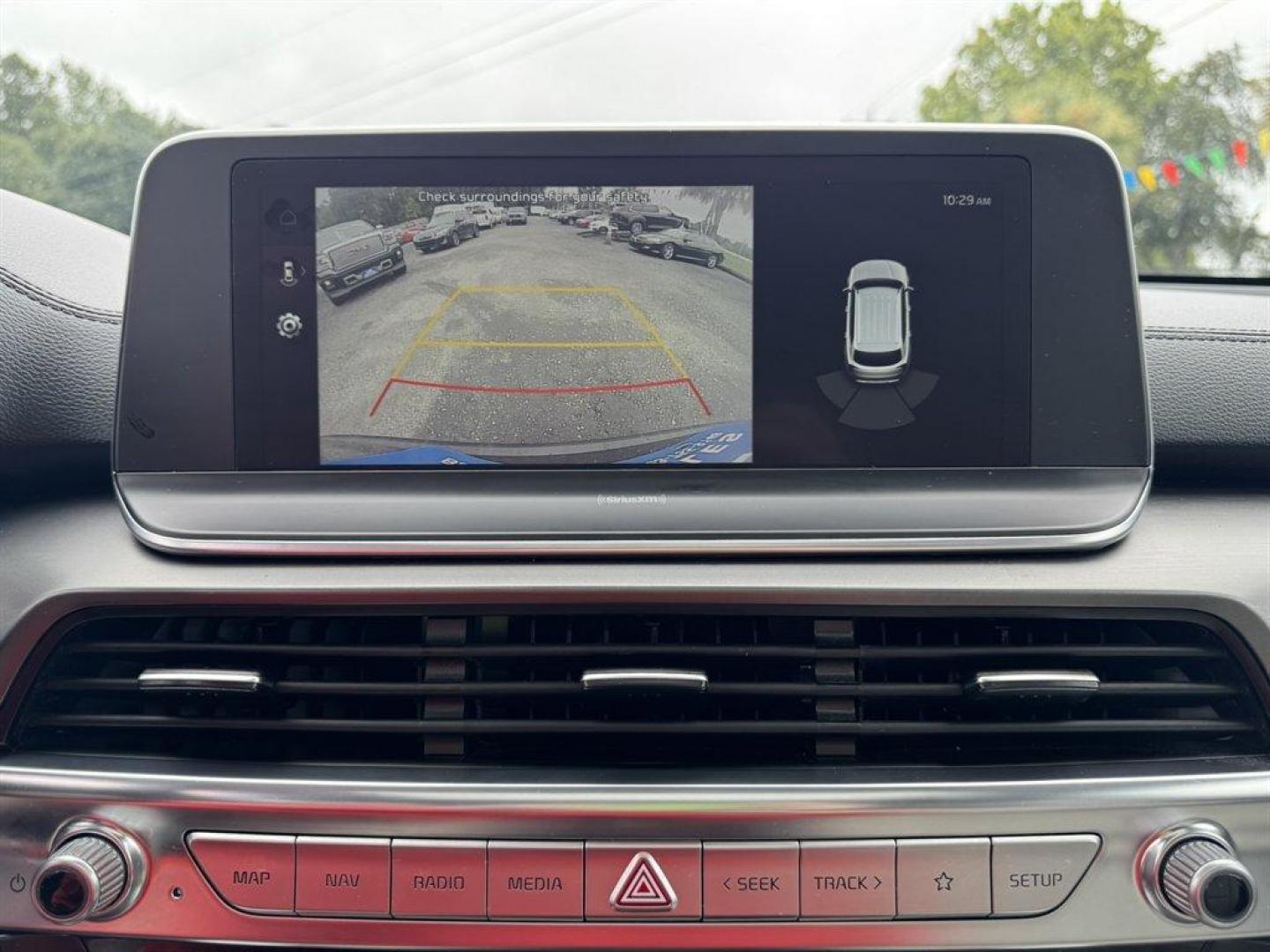 2022 Grey /Tan Kia Telluride (5XYP64HC3NG) with an 3.8l V6 DI Dohc 3.8l engine, Automatic transmission, located at 745 East Steele Rd., West Columbia, SC, 29170, (803) 755-9148, 33.927212, -81.148483 - Special Internet Price! 2022 Kia Telluride with AM/FM radio, Bluetooth, Backup camera, Navigation, Cruise control, Sunroof, Push to start, Keyless entry, Leather interior, 3rd row seating, Powered windows, Powered door locks, Plus more! - Photo#13