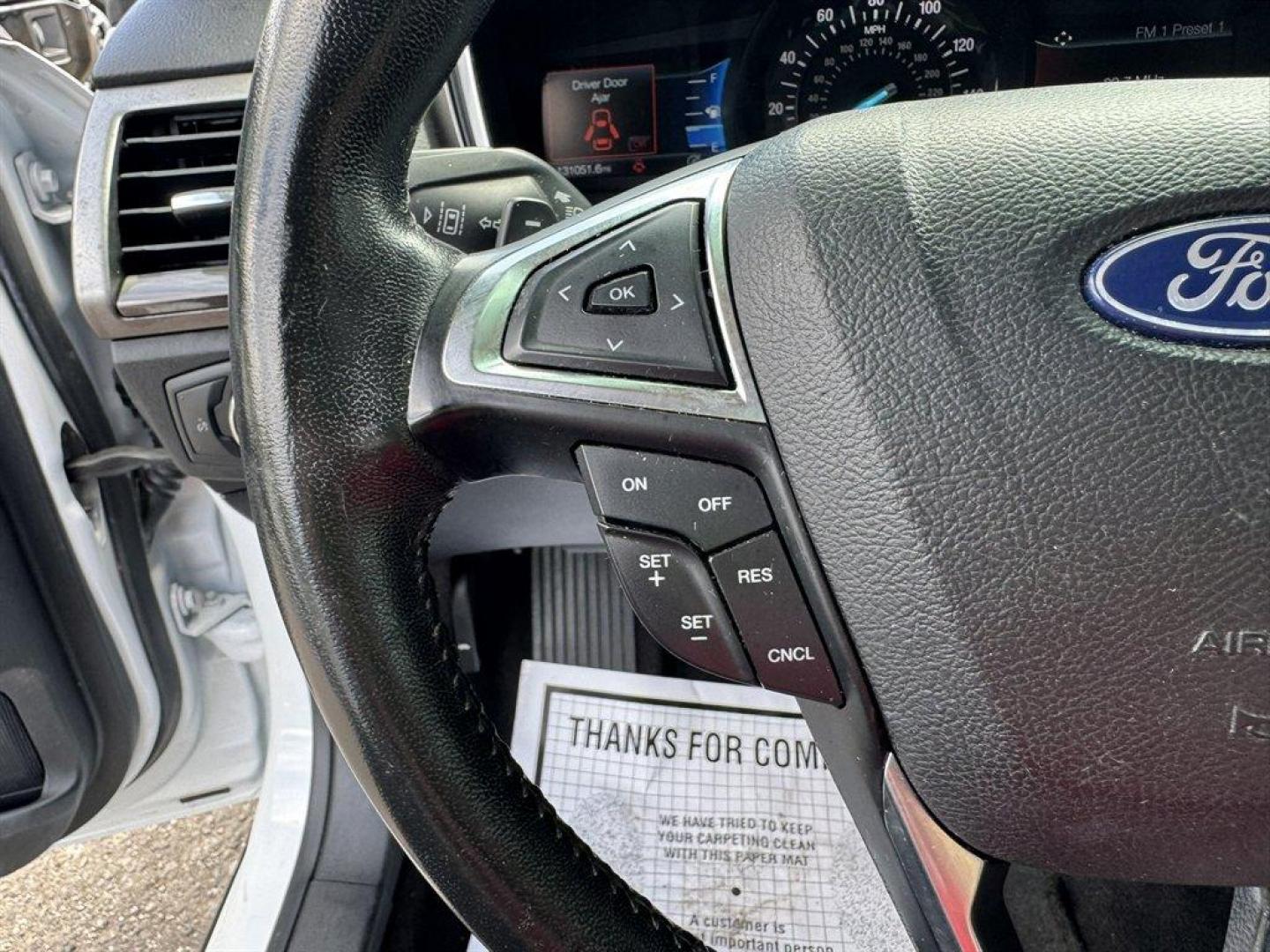 2019 White /Black Ford Fusion (3FA6P0CD8KR) with an 1.5l I-4 DI Dohc Ecoboost engine, Automatic transmission, located at 745 East Steele Rd., West Columbia, SC, 29170, (803) 755-9148, 33.927212, -81.148483 - Special Internet Price! 2019 Ford Fusion with AM/FM radio, Backup camera, Cruise control, Keyless entry, Leather interior, Powered driver seat, Powered windows, Powered door locks, Plus more! - Photo#8