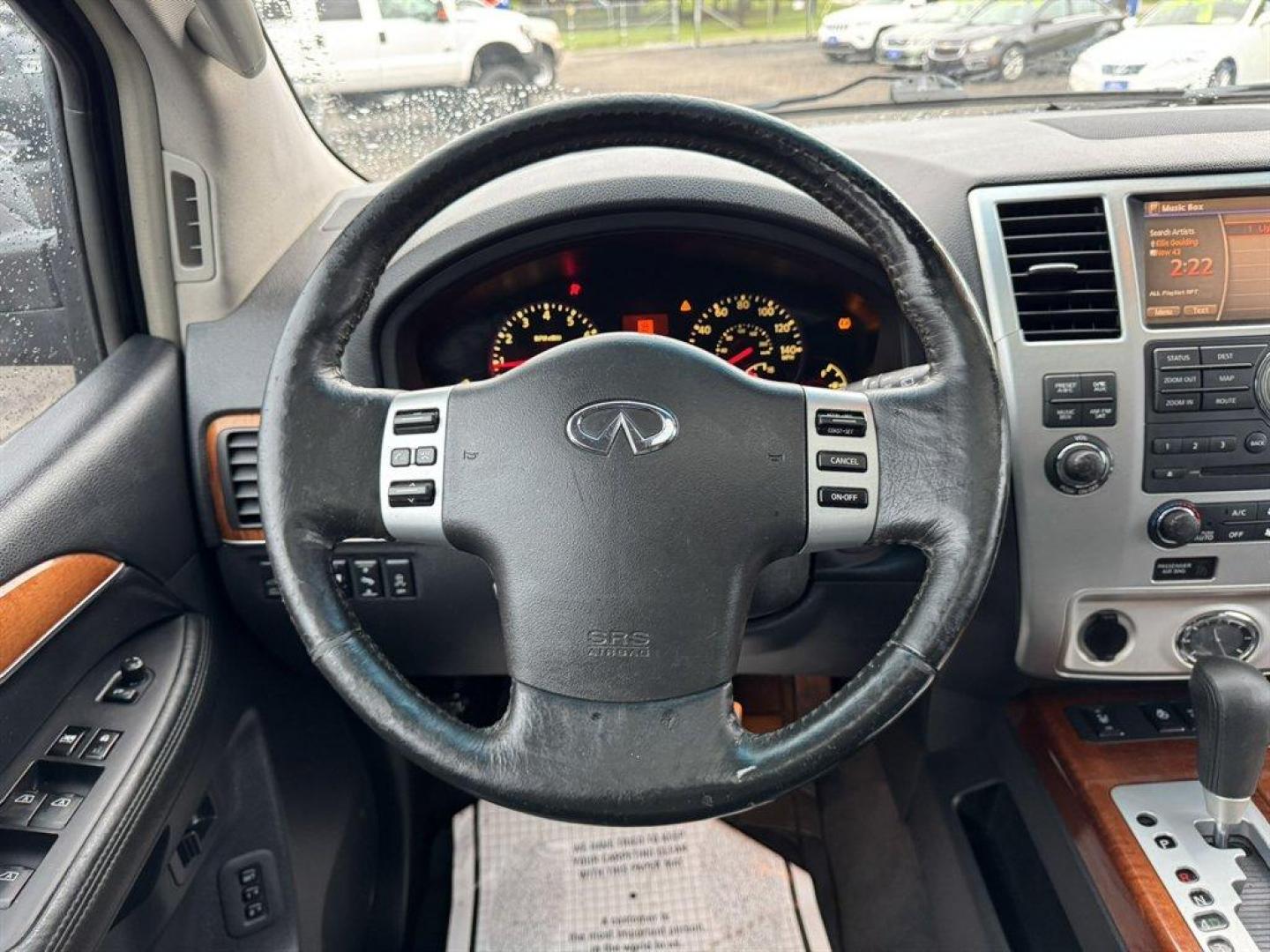 2009 Black /Black Infiniti QX56 (5N3AA08D89N) with an 5.6l V8 MPI Dohc 5.6l engine, Automatic transmission, located at 745 East Steele Rd., West Columbia, SC, 29170, (803) 755-9148, 33.927212, -81.148483 - Special Internet Price! 2009 Infiniti QX56 with AM/FM radio, Backup camera, Navigation, Cruise control, Sunroof, Leather interior, 3rd row seating, Heated seats, Keyless entry, Powered liftgate, Powered windows, Powered door locks, Plus more! - Photo#7