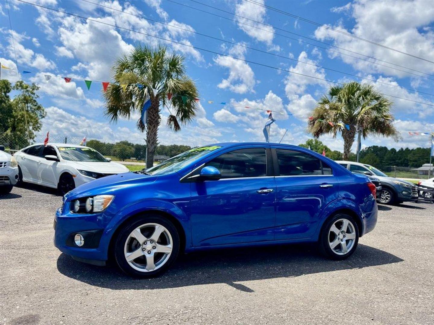 2016 Blue /Black Chevrolet Sonic (1G1JE5SB0G4) with an 1.4l I-4 MFI Dohc T/C 1.4 engine, Automatic transmission, located at 745 East Steele Rd., West Columbia, SC, 29170, (803) 755-9148, 33.927212, -81.148483 - Special Internet Price! 2016 Chevrolet Sonic with AM/FM radio, Backup camera, Cruise control, Leather interior, Powered windows, Powered door locks, Plus more! - Photo#0