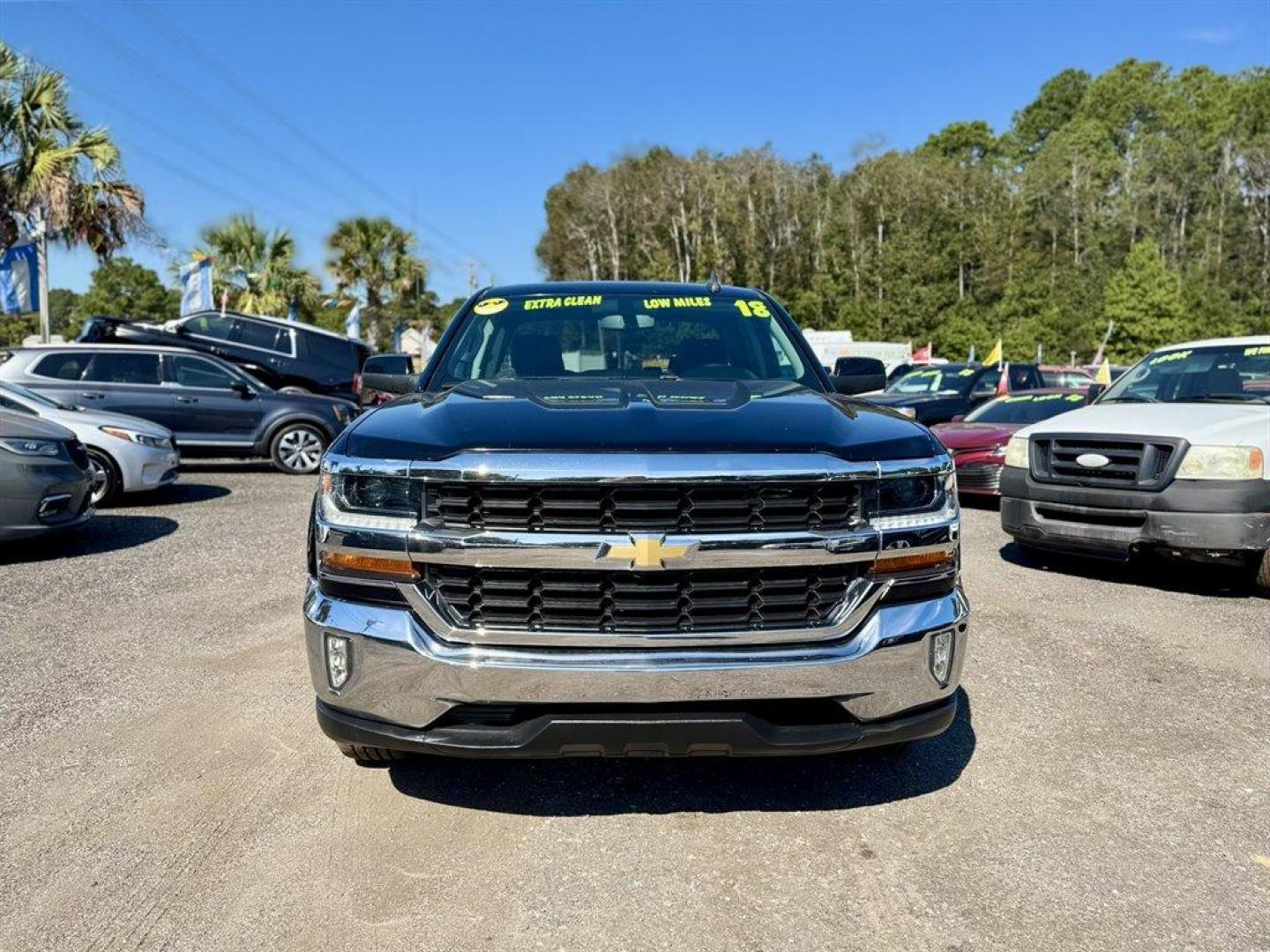 2018 Black /Black Chevrolet Silverado 1500 (2GCRCREC2J1) with an 5.3l V8 DI VVT Flex 5.3l engine, Automatic transmission, located at 745 East Steele Rd., West Columbia, SC, 29170, (803) 755-9148, 33.927212, -81.148483 - Special Internet Price! 2018 Chevrolet Silverado - Photo#1