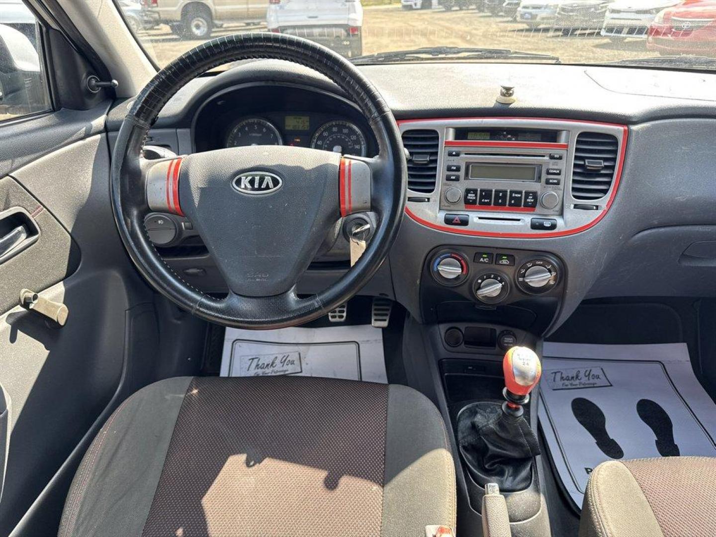2008 Silver /Black Kia RIO5 (KNADE163X86) with an 1.6l I-4 MPI Dohc 1.6l engine, Manual transmission, located at 745 East Steele Rd., West Columbia, SC, 29170, (803) 755-9148, 33.927212, -81.148483 - Special Internet Price! 2008 Kia Rio5 - Photo#6