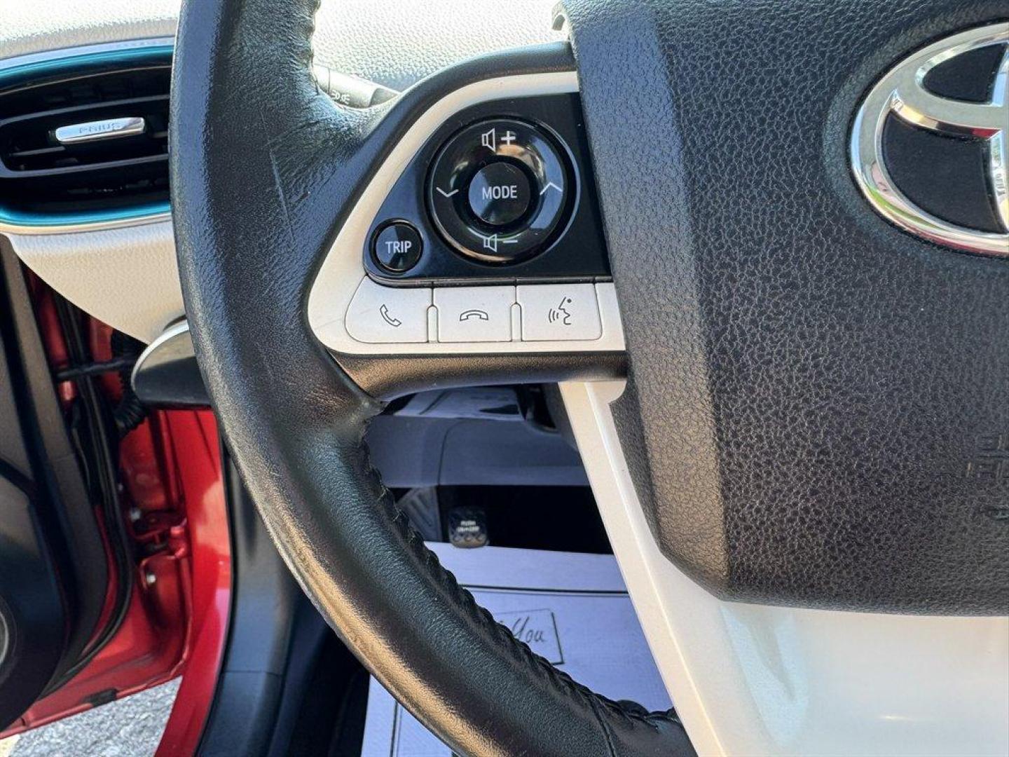 2017 Red /Black Toyota Prius Prime (JTDKARFPXH3) with an 1.8l I-4 EFI Dohc Phev 1. engine, Automatic transmission, located at 745 East Steele Rd., West Columbia, SC, 29170, (803) 755-9148, 33.927212, -81.148483 - Special Internet Price! 2017 Toyota Prius Prime - Photo#8