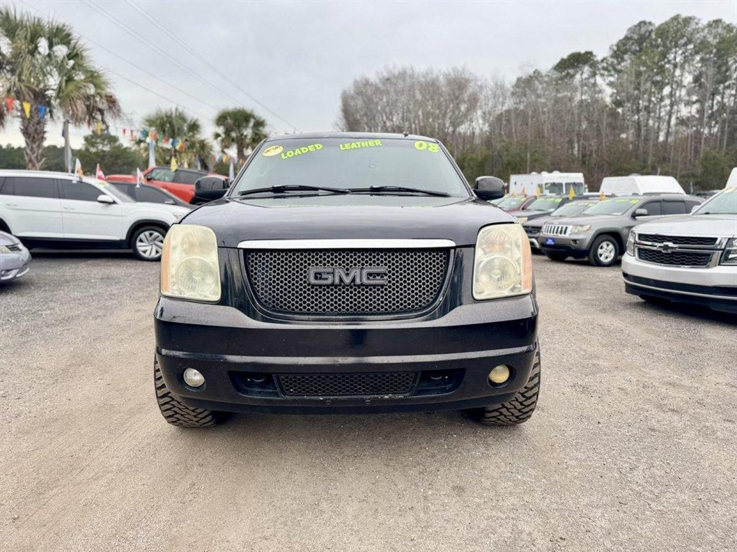 2008 Black /Black GMC Yukon (1GKEC63828J) with an 6.2l V8 SFI OHV HO 6.2l engine, Automatic transmission, located at 745 East Steele Rd., West Columbia, SC, 29170, (803) 755-9148, 33.927212, -81.148483 - Photo#1