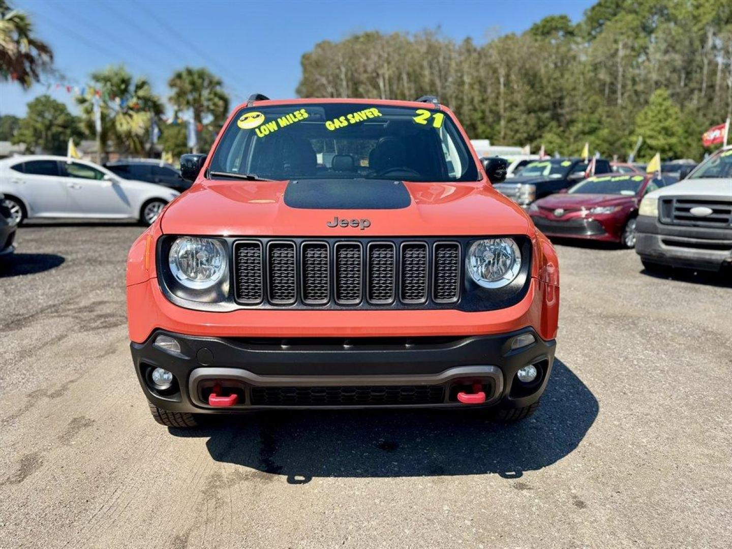 2021 Orange /Black Jeep Renegade (ZACNJDC10MP) with an 1.3l I-4 DI Sohc T/C 1.3l engine, Automatic transmission, located at 745 East Steele Rd., West Columbia, SC, 29170, (803) 755-9148, 33.927212, -81.148483 - Special Internet Price! 2021 Jeep Renegade - Photo#1