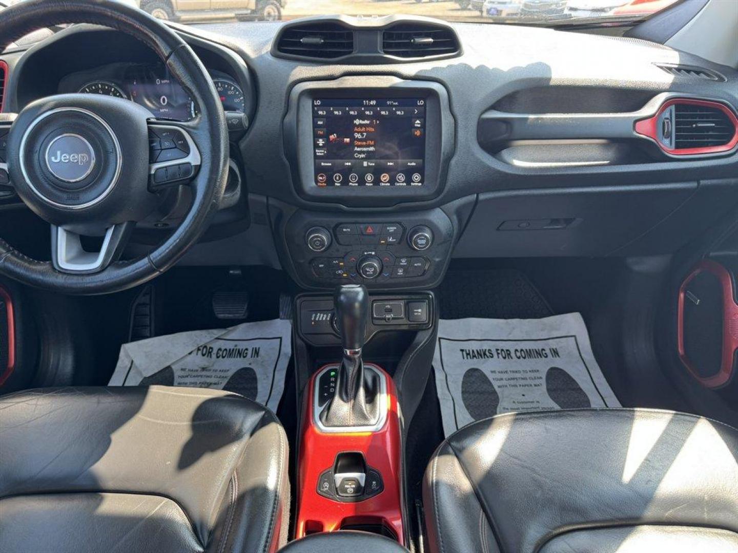 2021 Orange /Black Jeep Renegade (ZACNJDC10MP) with an 1.3l I-4 DI Sohc T/C 1.3l engine, Automatic transmission, located at 745 East Steele Rd., West Columbia, SC, 29170, (803) 755-9148, 33.927212, -81.148483 - Special Internet Price! 2021 Jeep Renegade - Photo#11