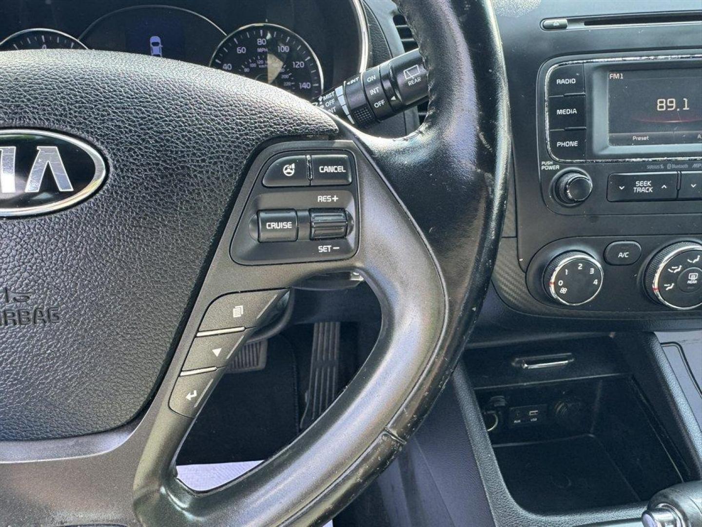 2016 Grey /Black Kia Forte (KNAFX5A83G5) with an 2.0l I-4 DI Dohc 2.0l engine, Automatic transmission, located at 745 East Steele Rd., West Columbia, SC, 29170, (803) 755-9148, 33.927212, -81.148483 - Special Internet Price! 2016 Kia Forte - Photo#9