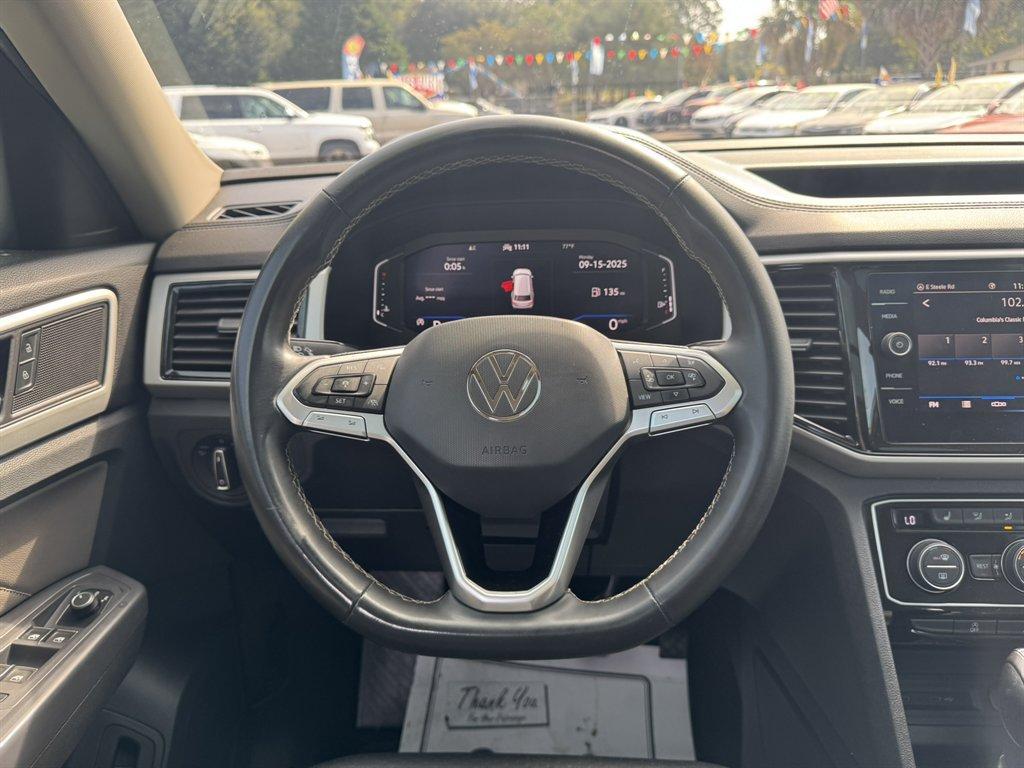 2021 White /Black Volkswagen Atlas (1V2ER2CA3MC) with an 3.6l V6 FSI Dohc 3.6l engine, Automatic transmission, located at 745 East Steele Rd., West Columbia, SC, 29170, (803) 755-9148, 33.927212, -81.148483 - Special Internet Price! 2021 Volkswagen Atlas - Photo#7