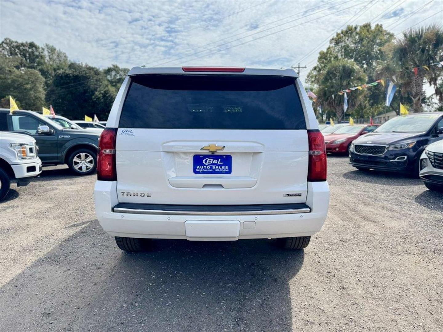 2018 White /Tan Chevrolet Tahoe (1GNSKCKC2JR) with an 5.3l V8 DI VVT Flex 5.3l engine, Automatic transmission, located at 745 East Steele Rd., West Columbia, SC, 29170, (803) 755-9148, 33.927212, -81.148483 - Special Internet Price! 2018 Chevrolet Tahoe - Photo#4