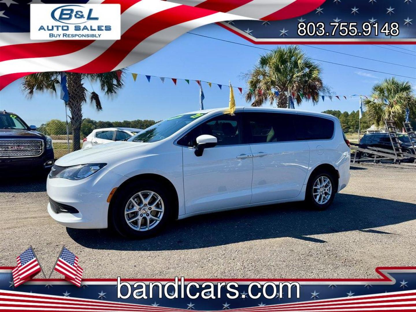 2021 White /Grey Chrysler Voyager (2C4RC1CG2MR) with an 3.6l V6 MPI Dohc VVT Flex engine, Automatic transmission, located at 745 East Steele Rd., West Columbia, SC, 29170, (803) 755-9148, 33.927212, -81.148483 - Special Internet Price! 2021 Chrysler Voyager- Photo#0
