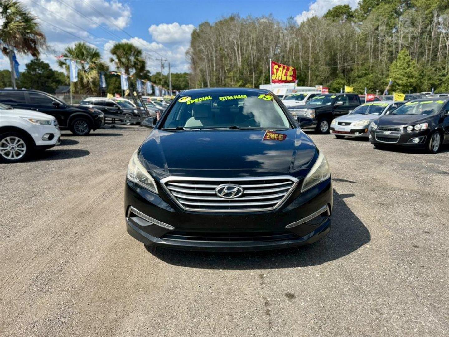 2015 Black /Grey Hyundai Sonata (5NPE24AF4FH) with an 2.4l I-4 DI Dohc 2.4l engine, Automatic transmission, located at 745 East Steele Rd., West Columbia, SC, 29170, (803) 755-9148, 33.927212, -81.148483 - Special Internet Price! 2015 Hyundai Sonata - Photo#1