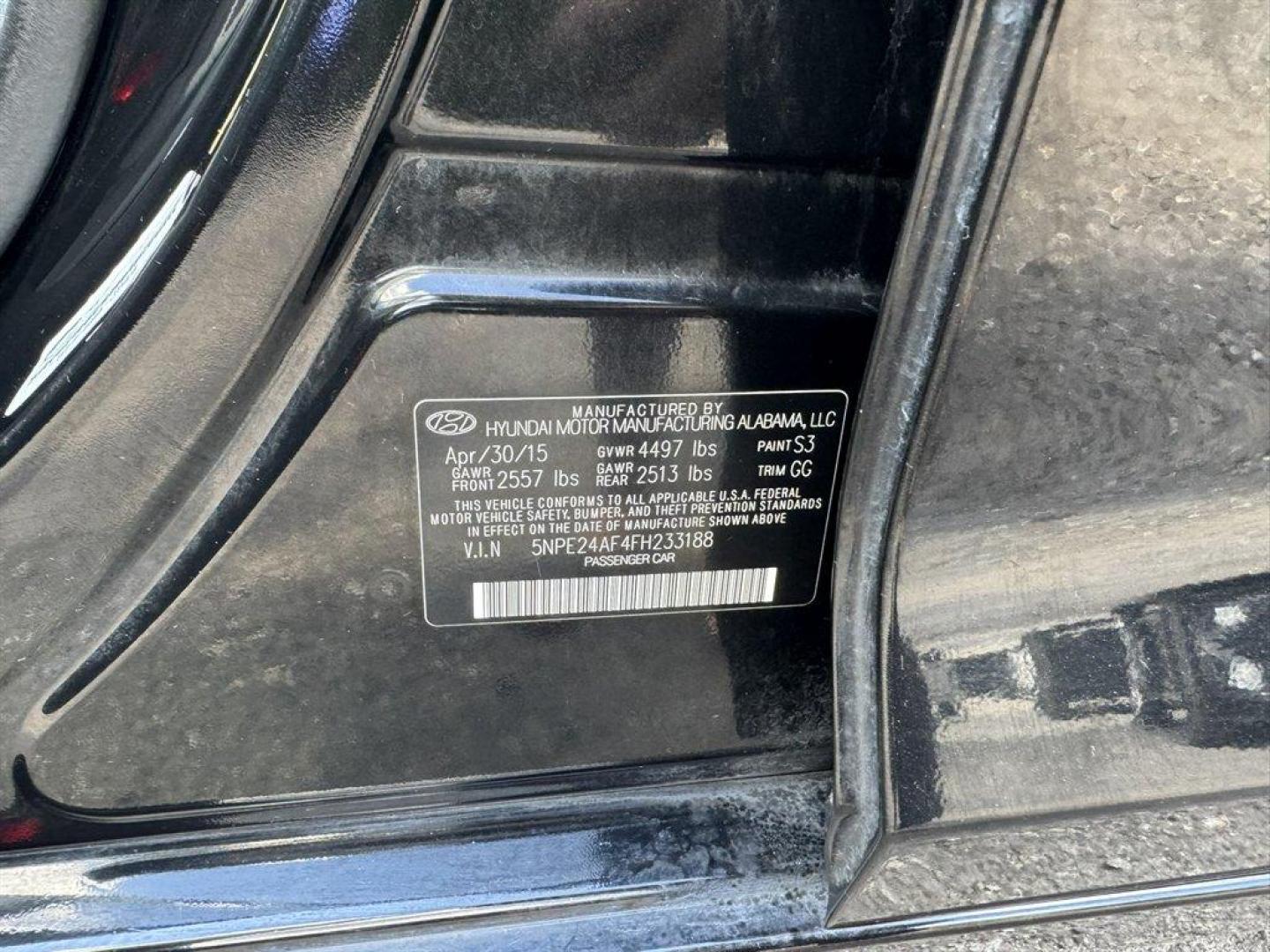 2015 Black /Grey Hyundai Sonata (5NPE24AF4FH) with an 2.4l I-4 DI Dohc 2.4l engine, Automatic transmission, located at 745 East Steele Rd., West Columbia, SC, 29170, (803) 755-9148, 33.927212, -81.148483 - Special Internet Price! 2015 Hyundai Sonata - Photo#30