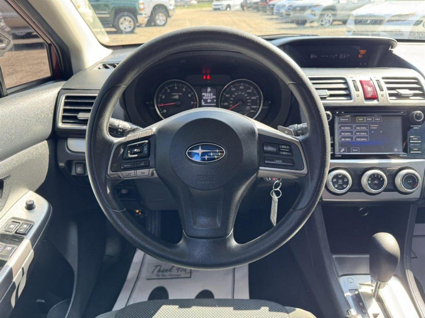 2016 Red /Black Subaru Impreza (JF1GPAB60G8) with an 2.0l H-4 Smpi Dohc 2.0l engine, Automatic transmission, located at 745 East Steele Rd., West Columbia, SC, 29170, (803) 755-9148, 33.927212, -81.148483 - Special Internet Price! 2016 Subaru Impreza - Photo#7