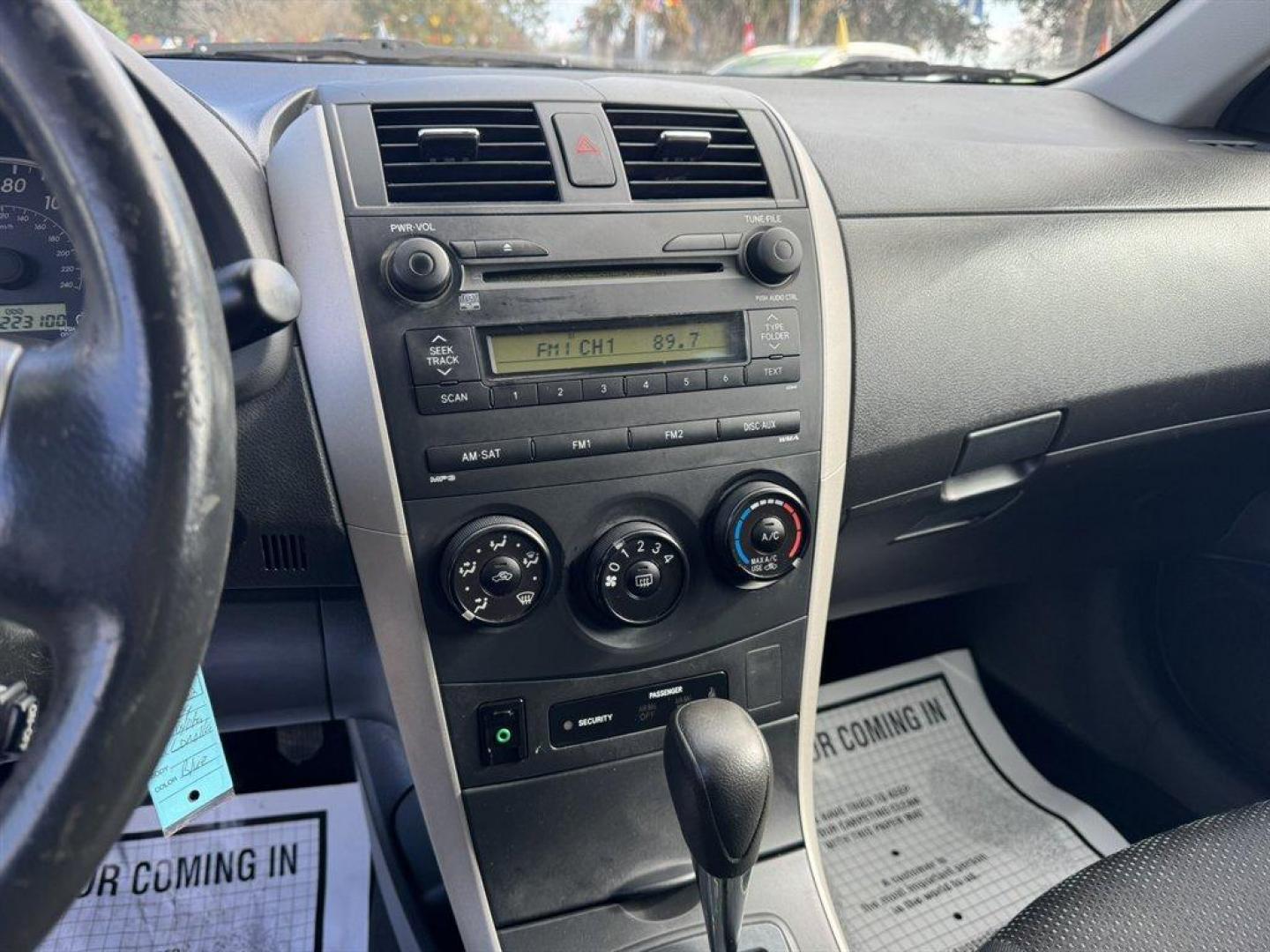 2009 Blue /Black Toyota Corolla (1NXBU40E29Z) with an 1.8l I-4 EFI Dohc 1.8l engine, Automatic transmission, located at 745 East Steele Rd., West Columbia, SC, 29170, (803) 755-9148, 33.927212, -81.148483 - Photo#11