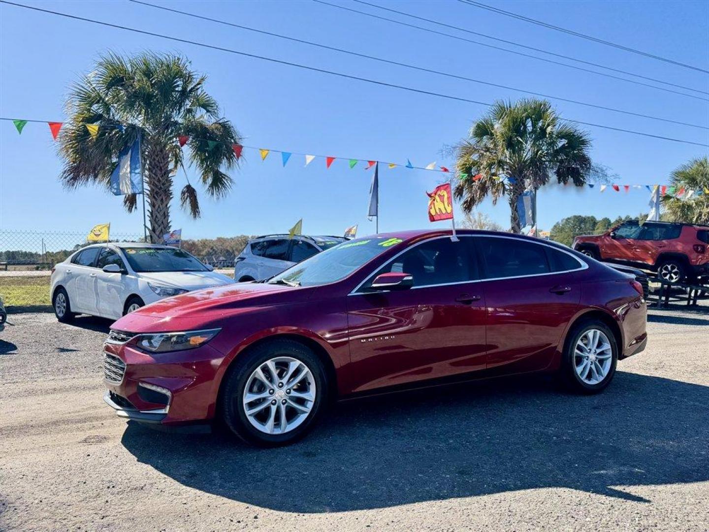 2018 Red /Black Chevrolet Malibu (1G1ZD5ST9JF) with an 1.5l I-4 DI Dohc T/C 1.5l engine, Automatic transmission, located at 745 East Steele Rd., West Columbia, SC, 29170, (803) 755-9148, 33.927212, -81.148483 - Special Internet Price! 2018 Chevrolet Malibu - Photo#0