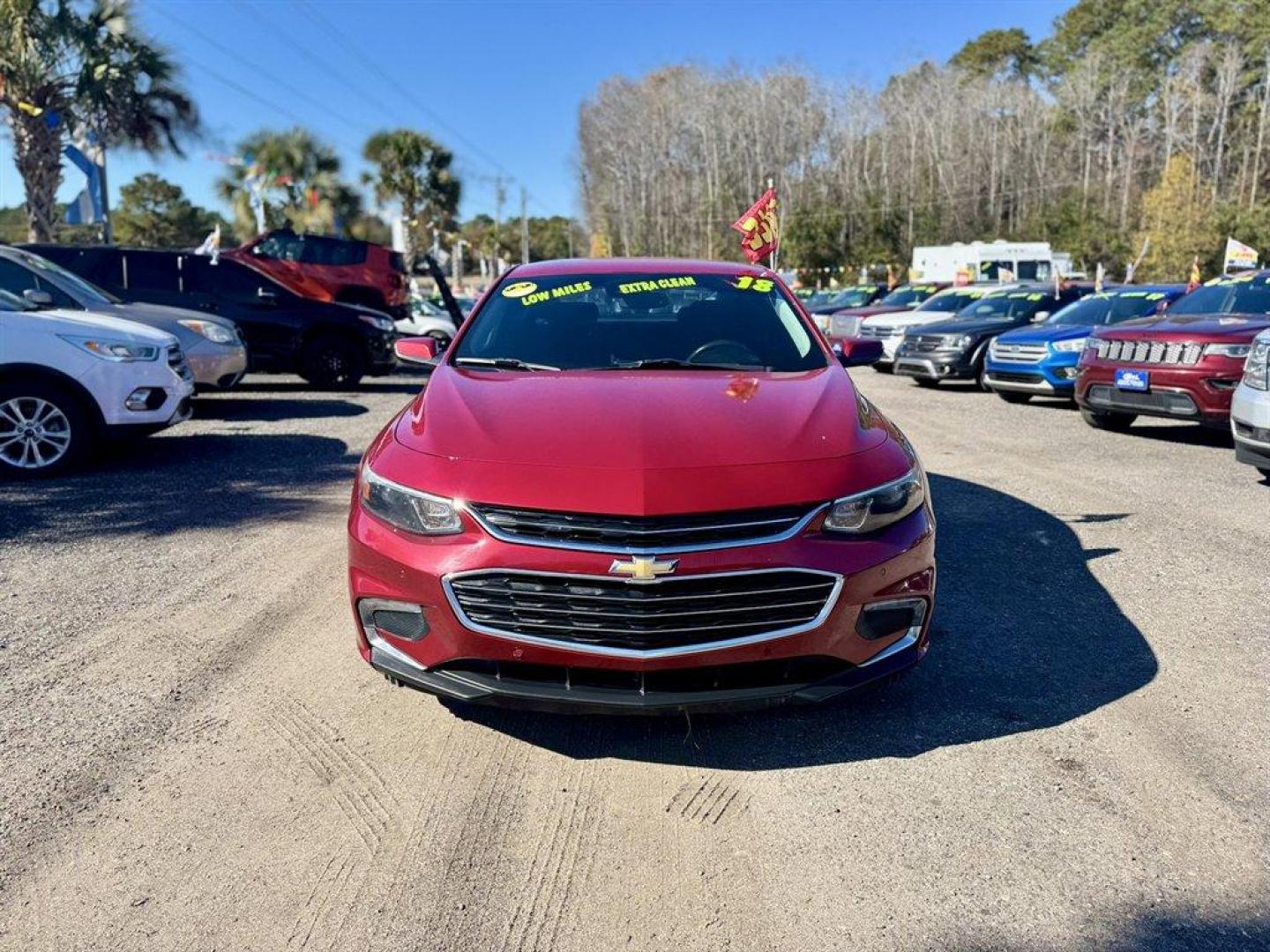 2018 Red /Black Chevrolet Malibu (1G1ZD5ST9JF) with an 1.5l I-4 DI Dohc T/C 1.5l engine, Automatic transmission, located at 745 East Steele Rd., West Columbia, SC, 29170, (803) 755-9148, 33.927212, -81.148483 - Special Internet Price! 2018 Chevrolet Malibu - Photo#1