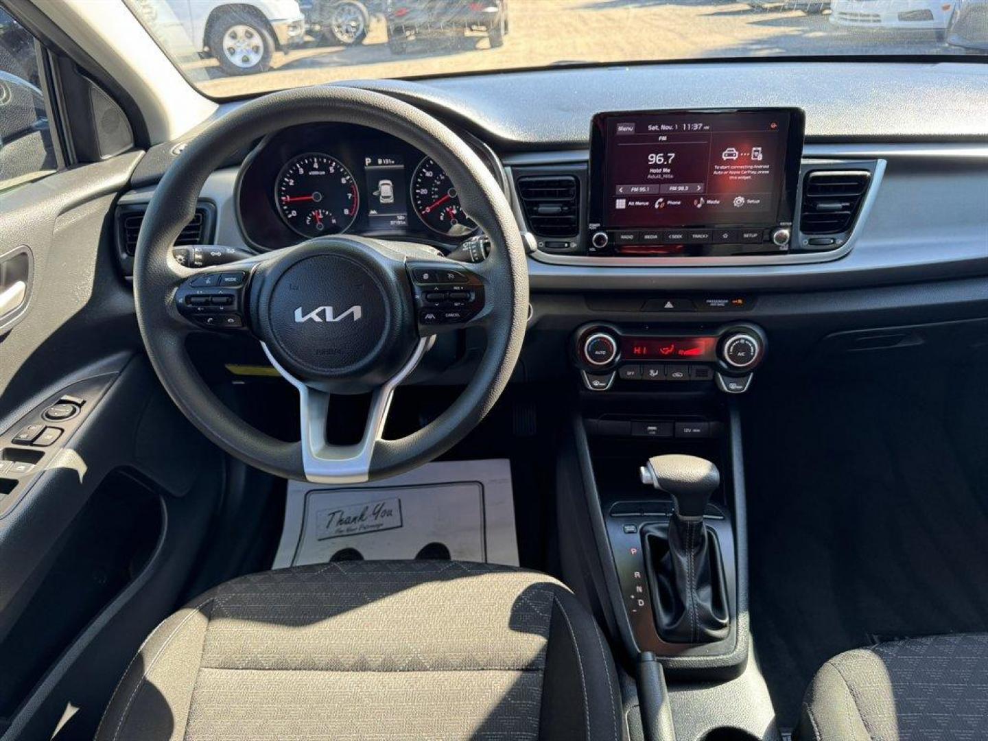 2023 Black /Black Kia Rio (3KPA25AD5PE) with an 1.6l I-4 DI Dohc Cvvt 1.6 engine, Automatic transmission, located at 745 East Steele Rd., West Columbia, SC, 29170, (803) 755-9148, 33.927212, -81.148483 - Special Internet Price! 2023 Kia Rio - Photo#6