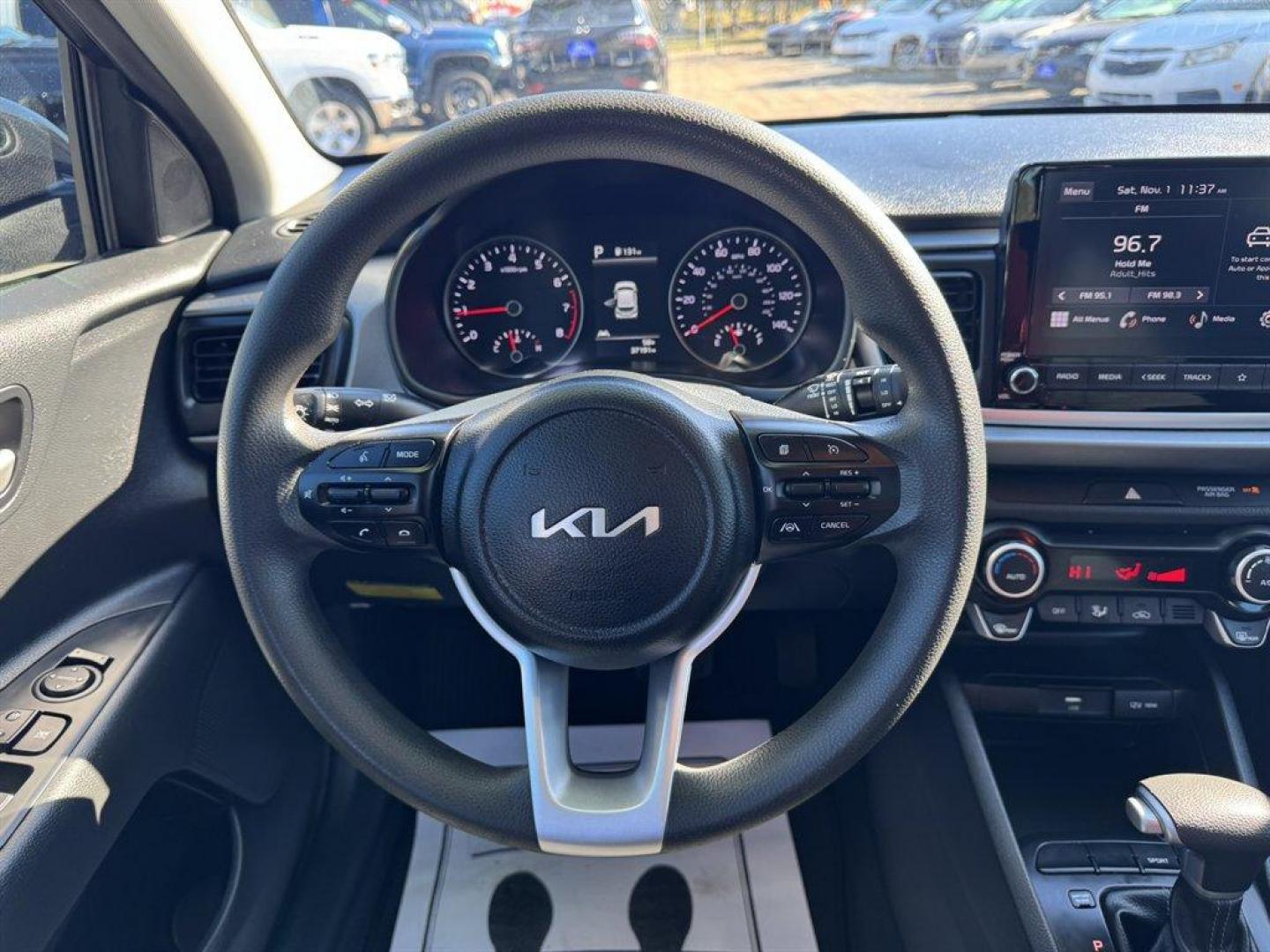 2023 Black /Black Kia Rio (3KPA25AD5PE) with an 1.6l I-4 DI Dohc Cvvt 1.6 engine, Automatic transmission, located at 745 East Steele Rd., West Columbia, SC, 29170, (803) 755-9148, 33.927212, -81.148483 - Special Internet Price! 2023 Kia Rio - Photo#7