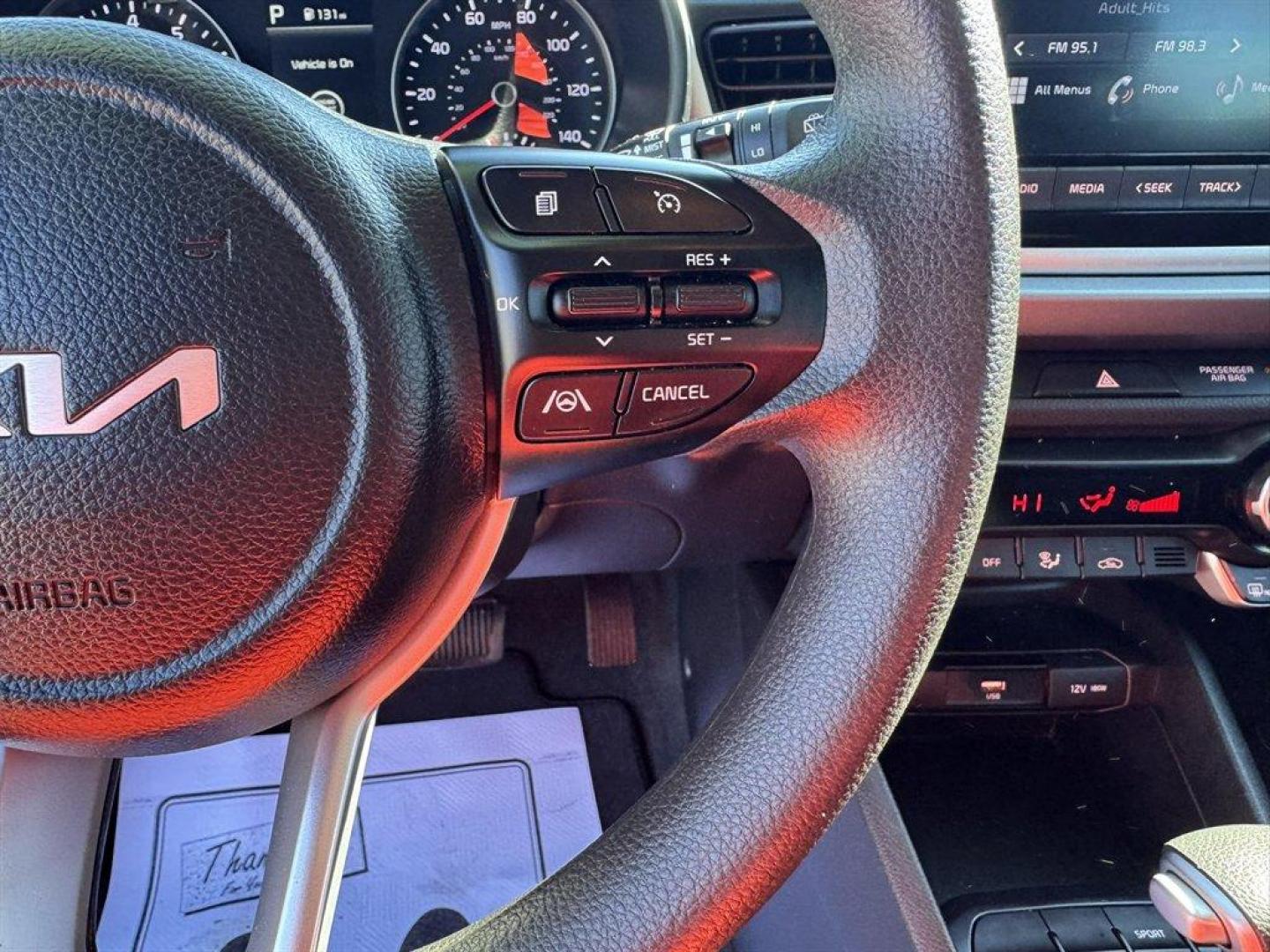 2023 Black /Black Kia Rio (3KPA25AD5PE) with an 1.6l I-4 DI Dohc Cvvt 1.6 engine, Automatic transmission, located at 745 East Steele Rd., West Columbia, SC, 29170, (803) 755-9148, 33.927212, -81.148483 - Special Internet Price! 2023 Kia Rio - Photo#9